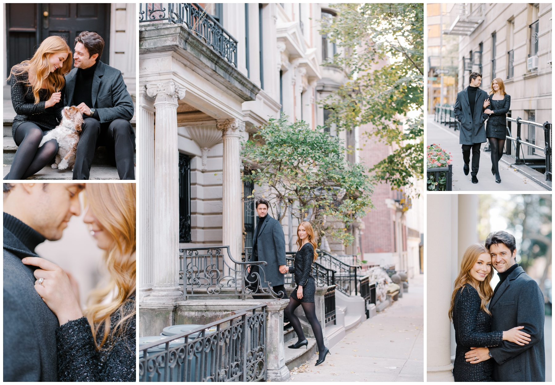 Upper East Side NY Engagement photographed by Stephanie Berenson Photography, a NY destination photographer