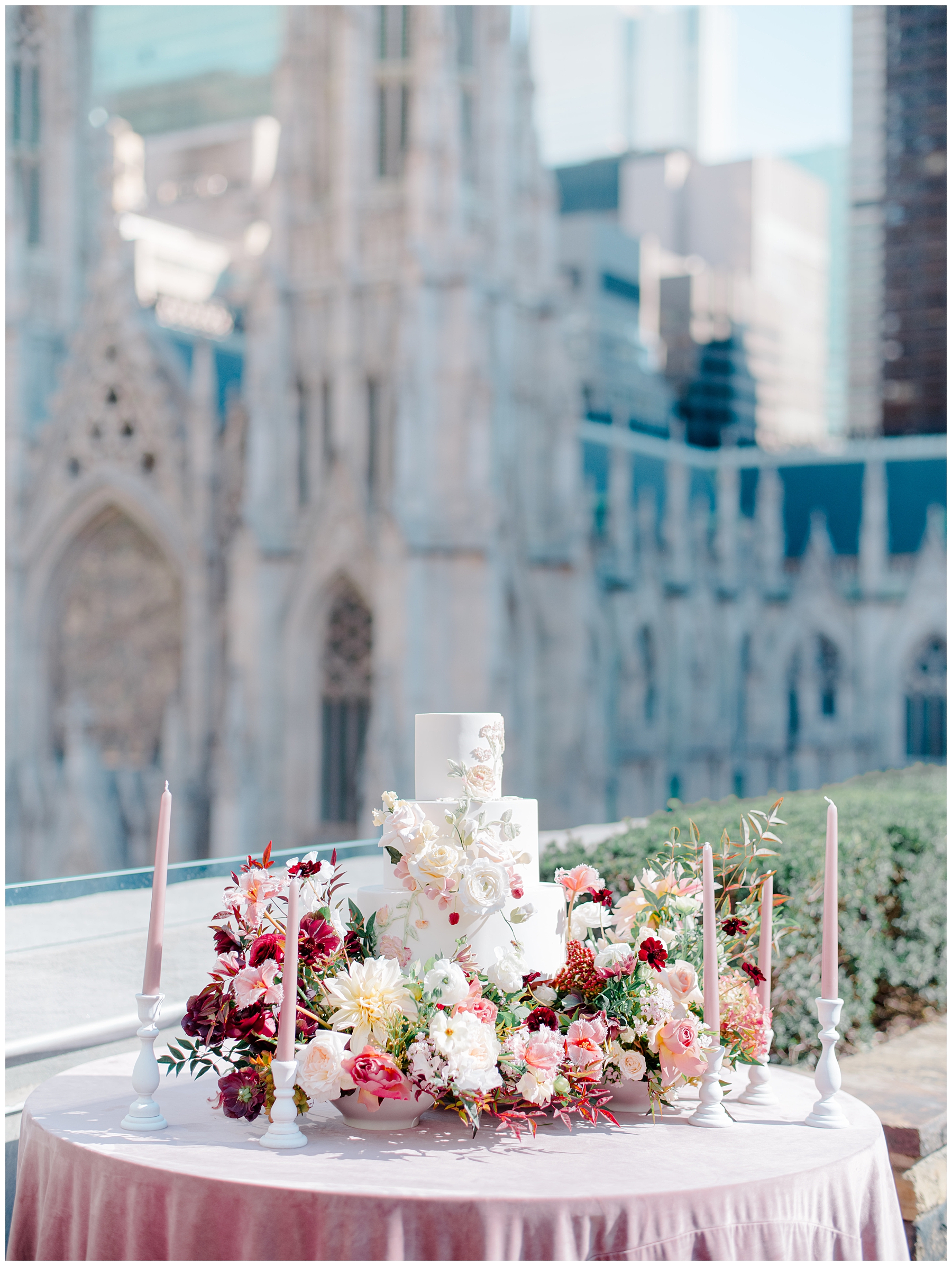 wedding cake from 620 Loft and Garden Wedding in New York City