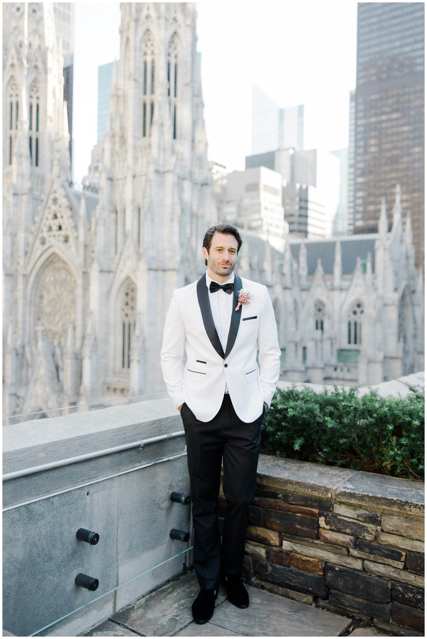 groom portraits from 620 Loft and Garden Wedding in New York City