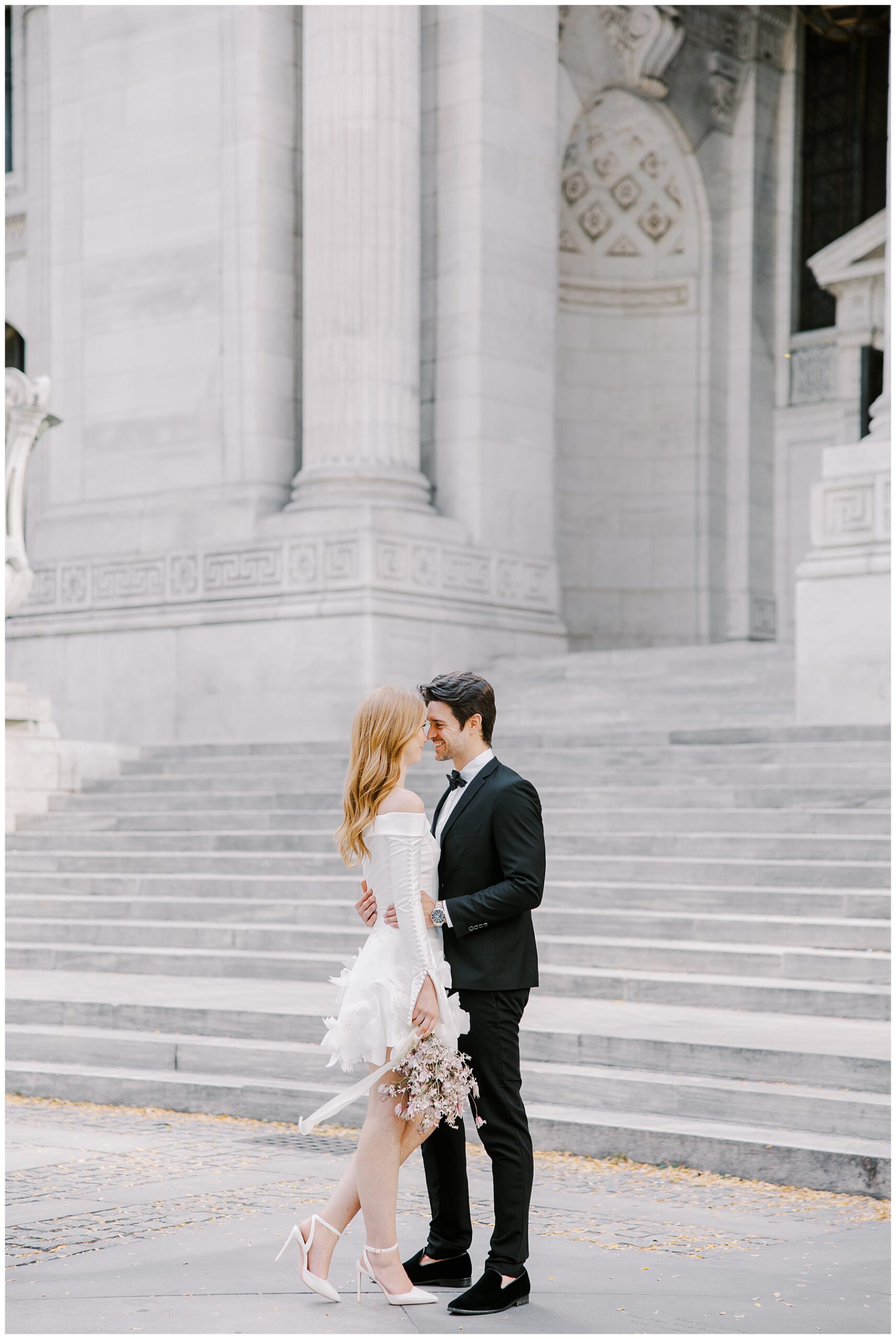 newlywed portraits from New York Elopement 