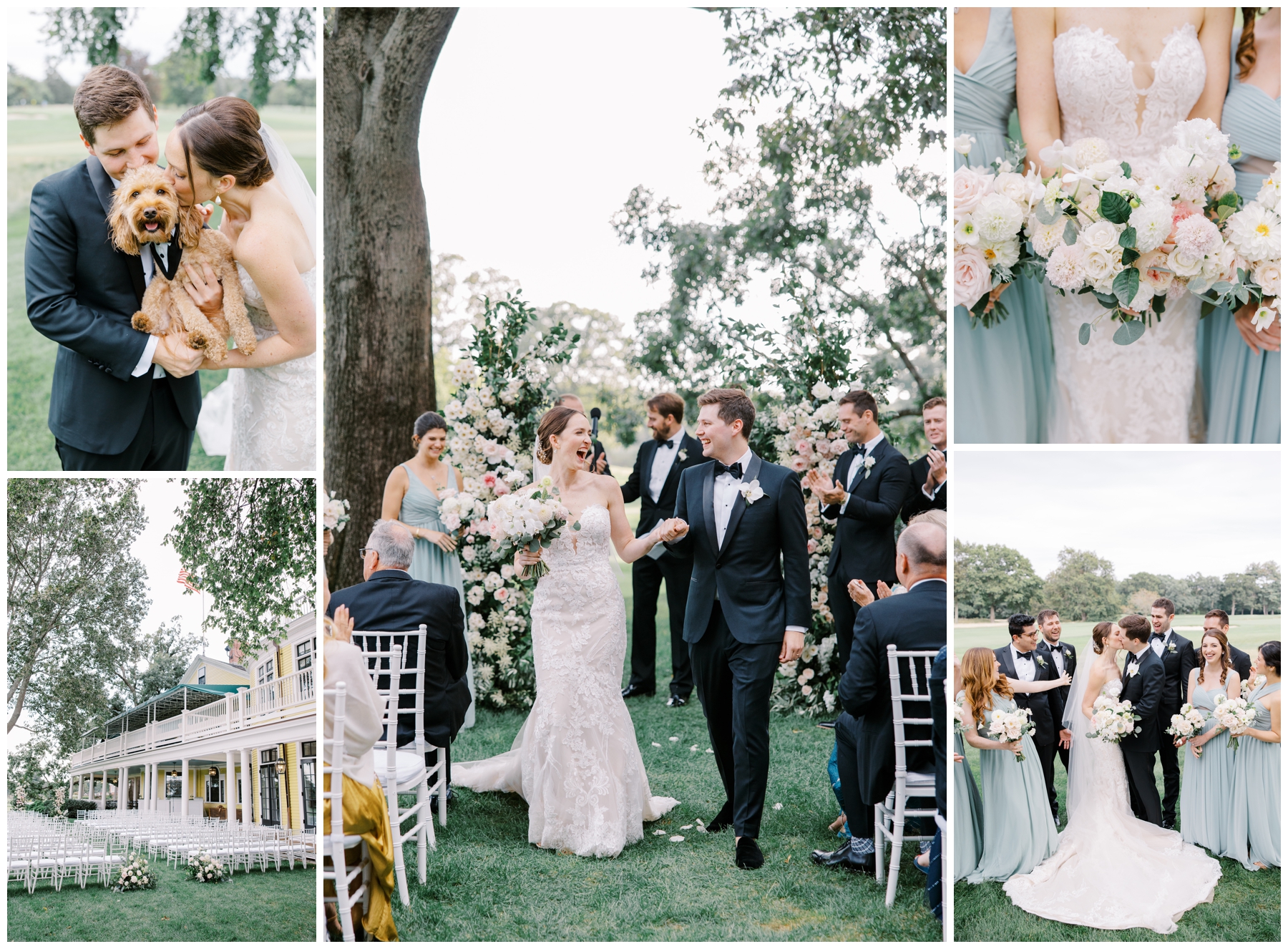 Romantic floral centered wedding at The Country Club in Brookline, MA