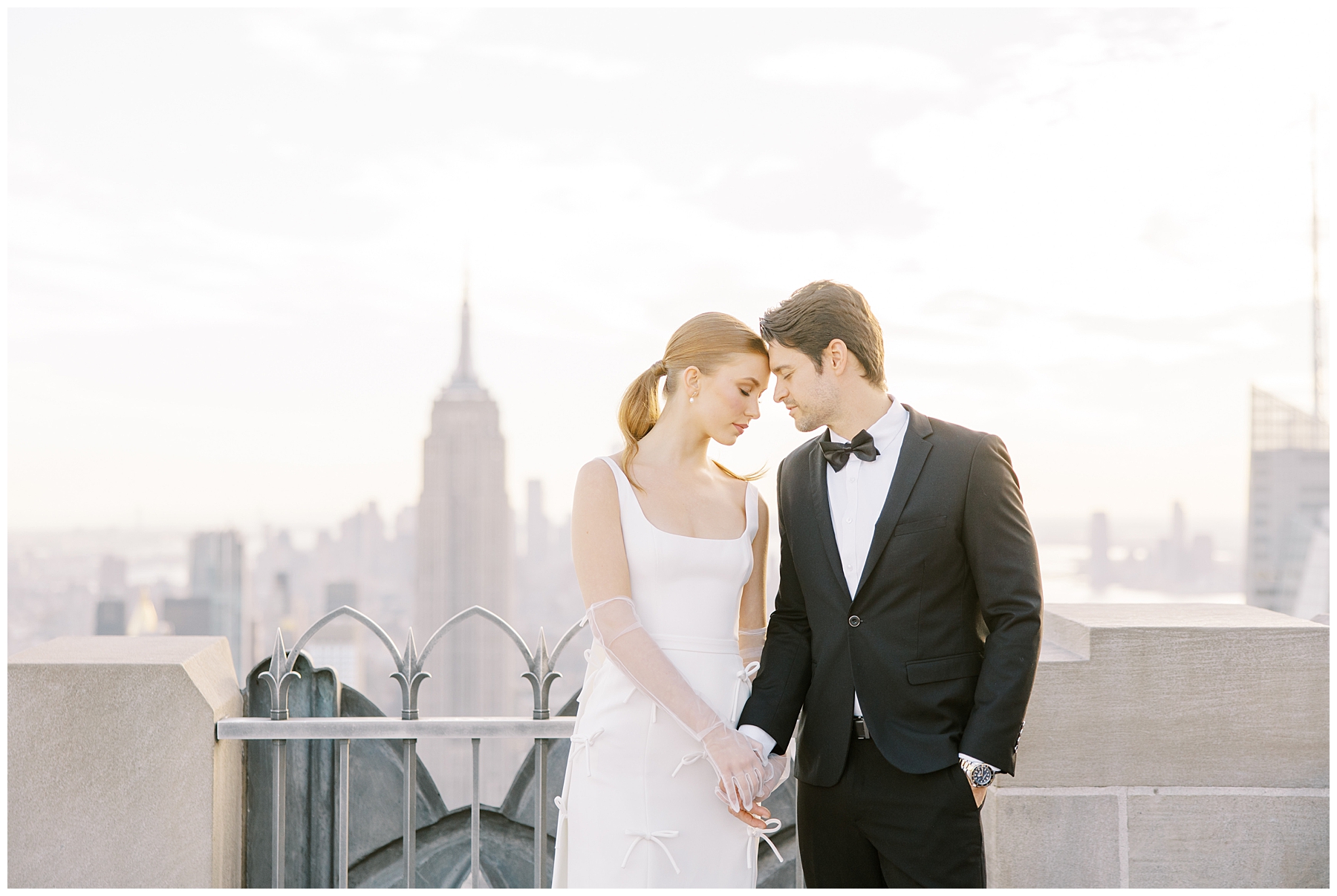 timeless wedding portraits at Top of the Rock