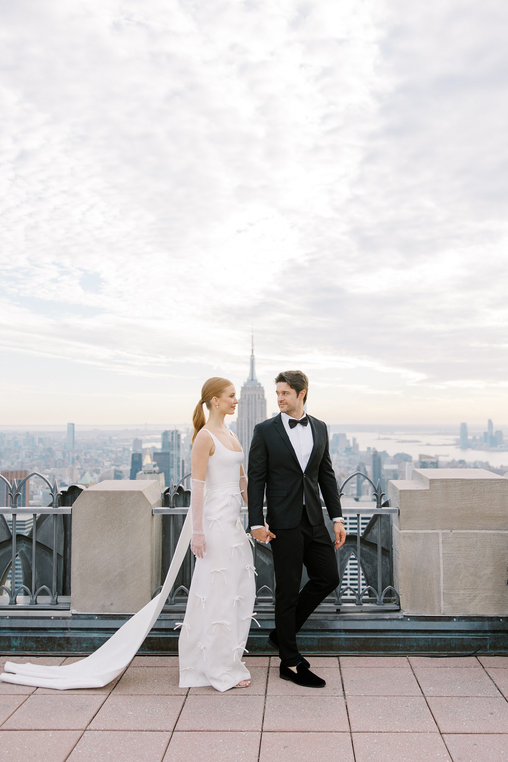 NYC Wedding Portraits at Top of the Rock
