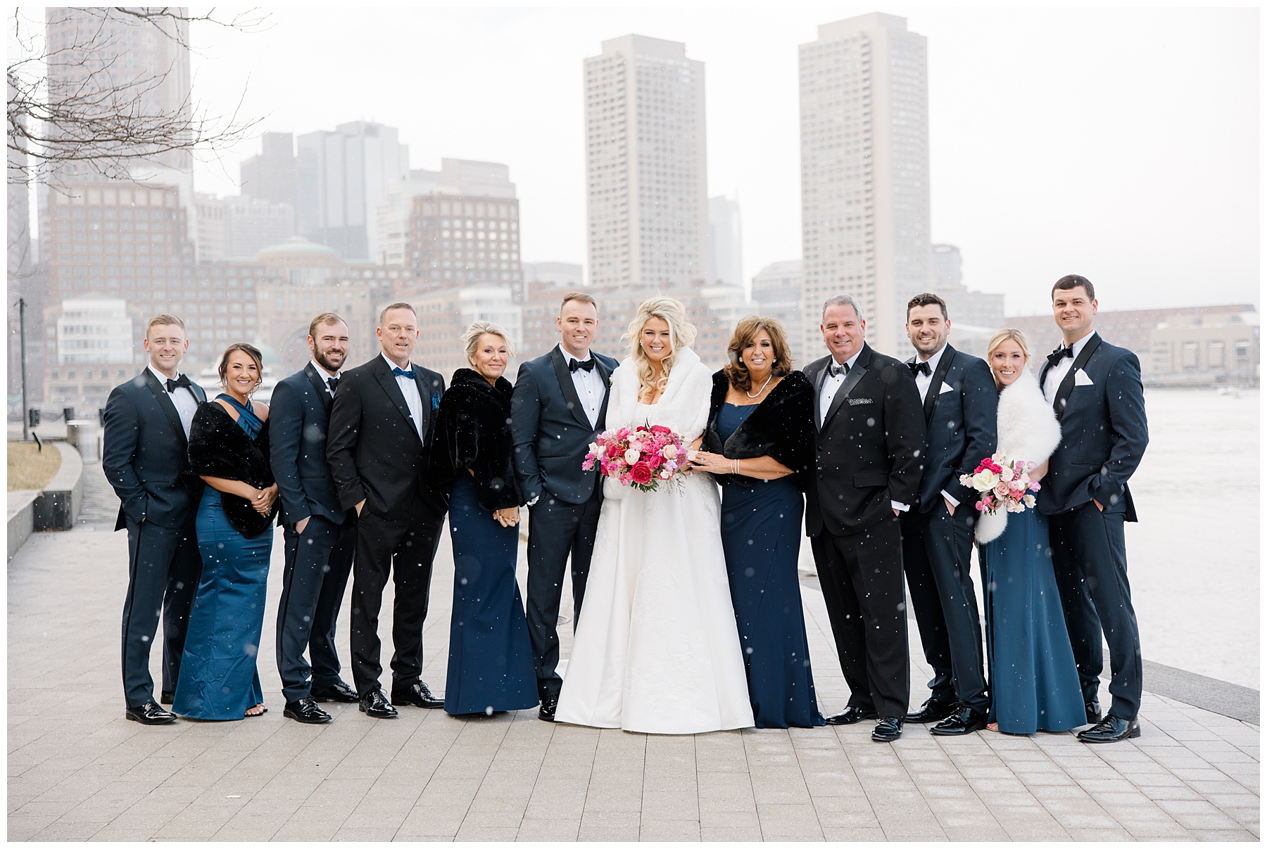 Family wedding portraits from Boston