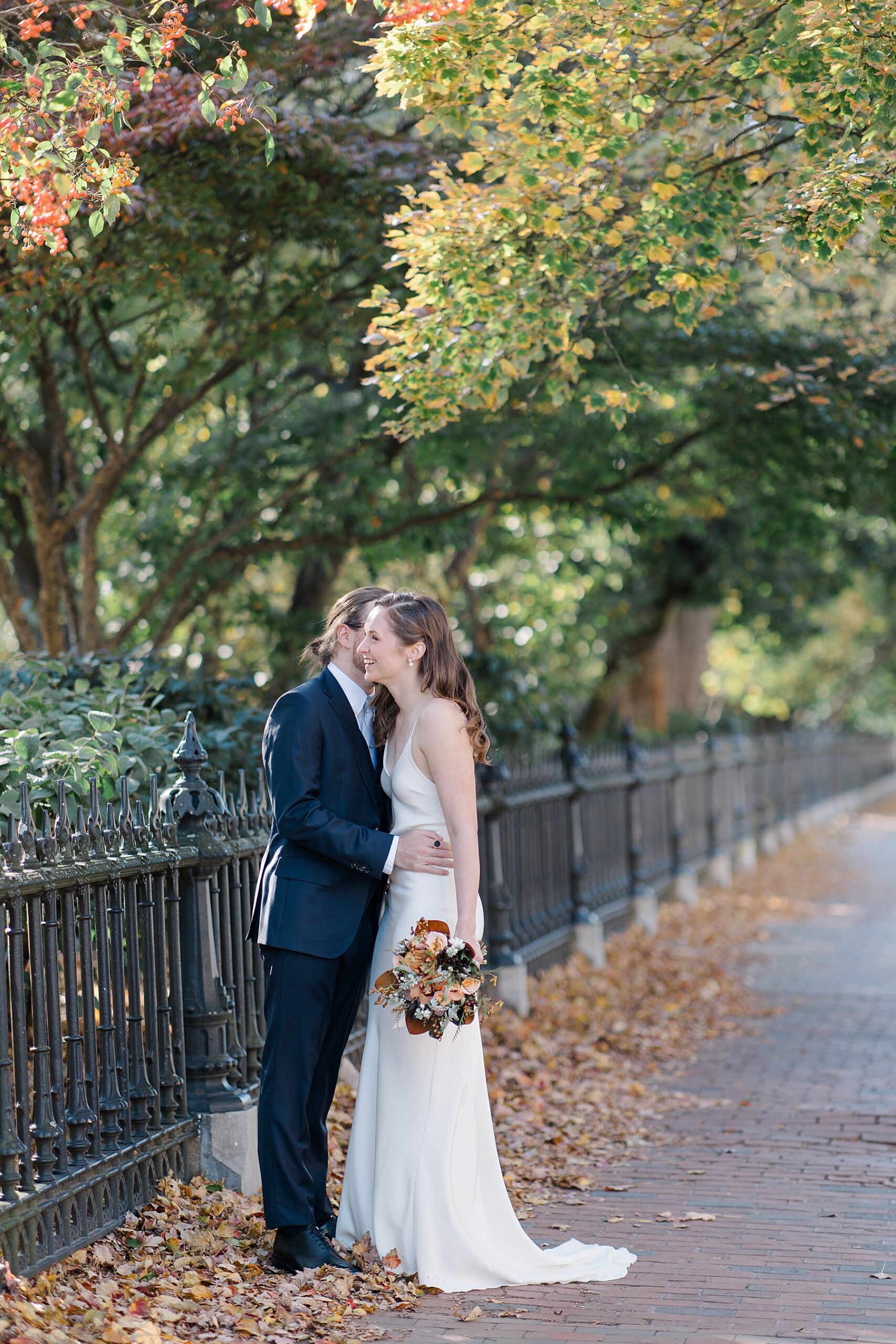 candid wedding portraits in Beacon Hill