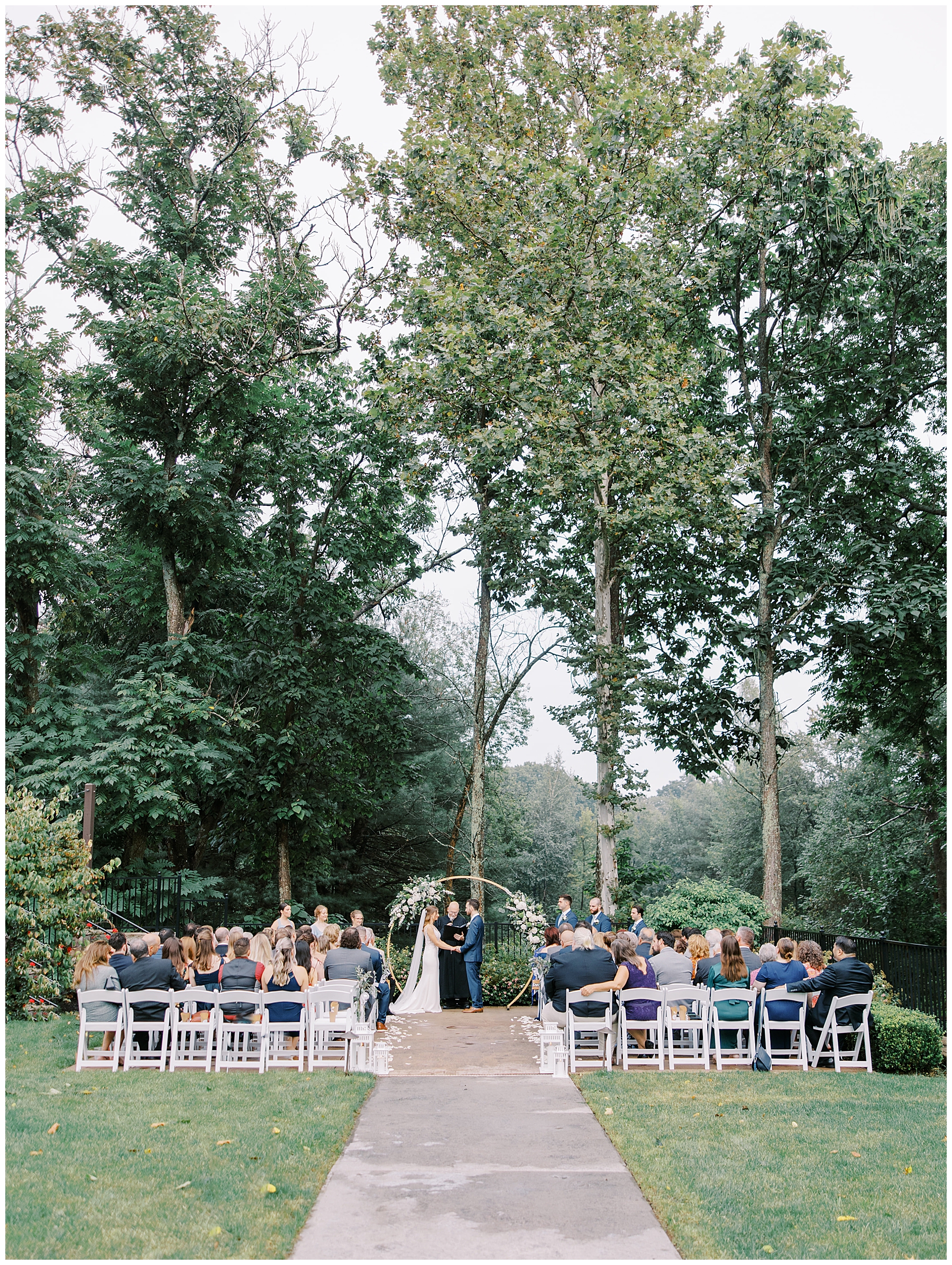 Massachusetts outdoor Wedding ceremony at The Grove at Briar Barn Inn