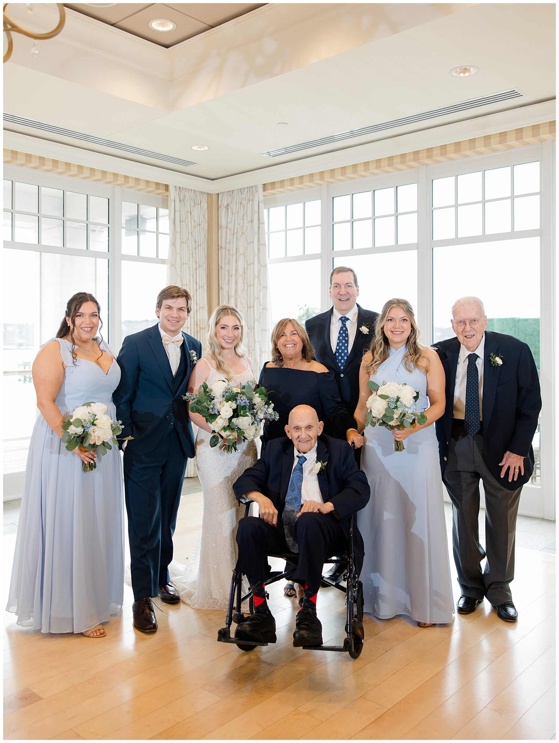 family portraits from Oceanside Wedding at Beauport Hotel in Gloucester, MA