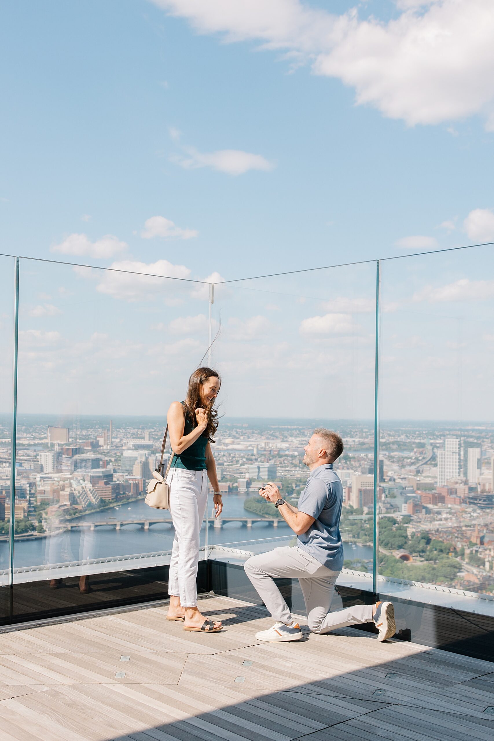 Epic Rooftop Proposal in Boston