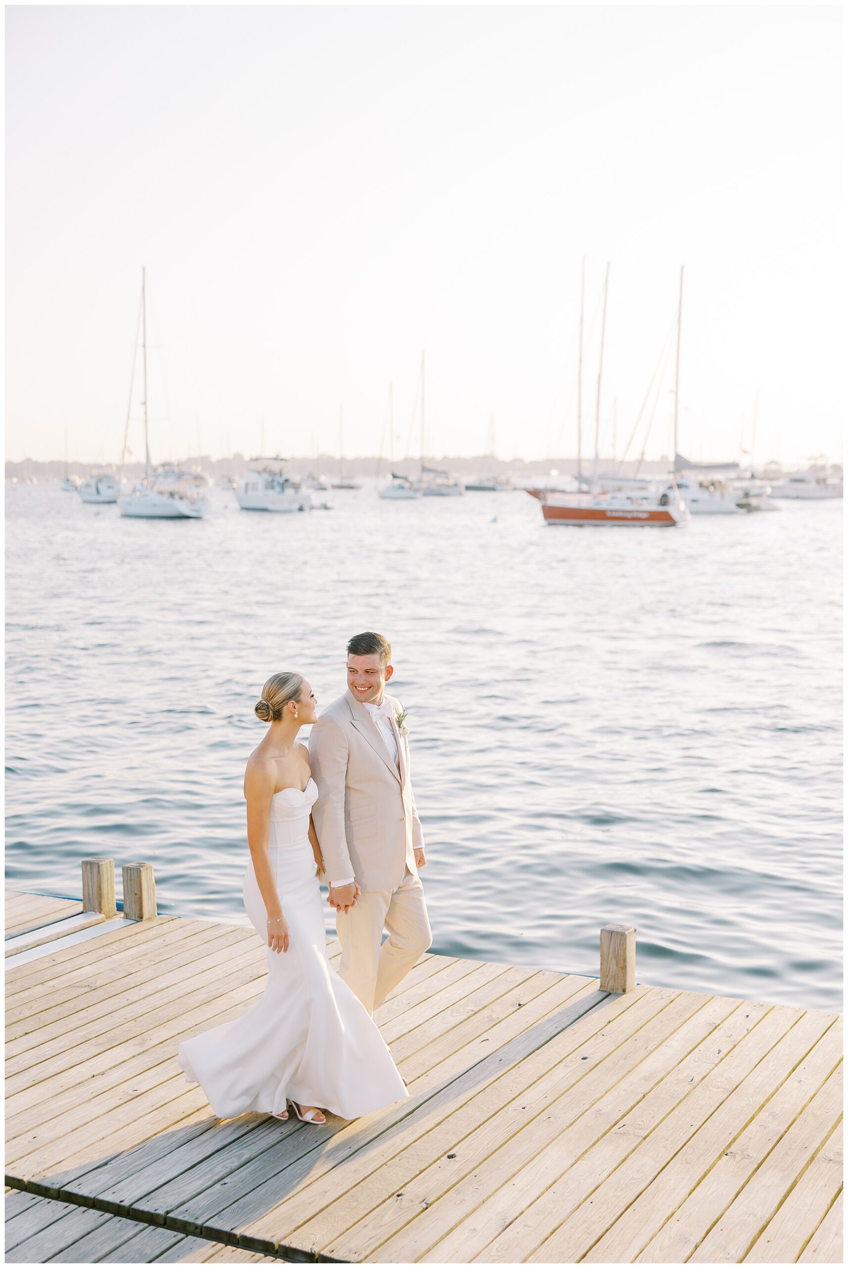 romantic wedding photos by that water