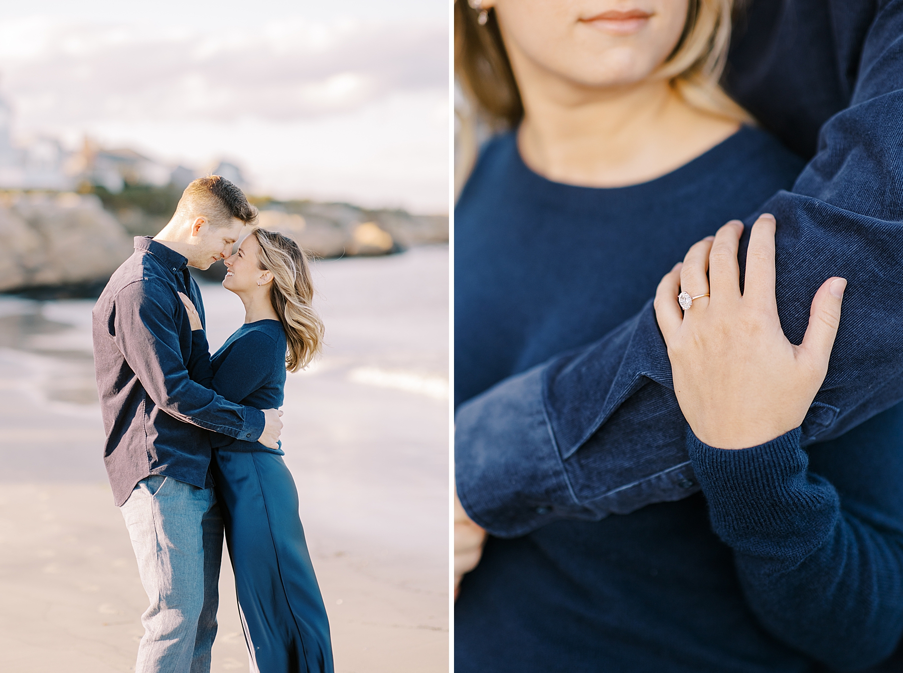 romantic Wingaersheek Beach Engagement