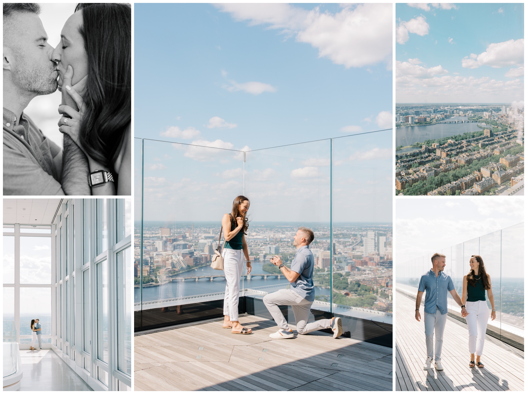 Epic Rooftop Proposal in Boston photographed by Boston Proposal Photographer, Stephanie Berenson Photography