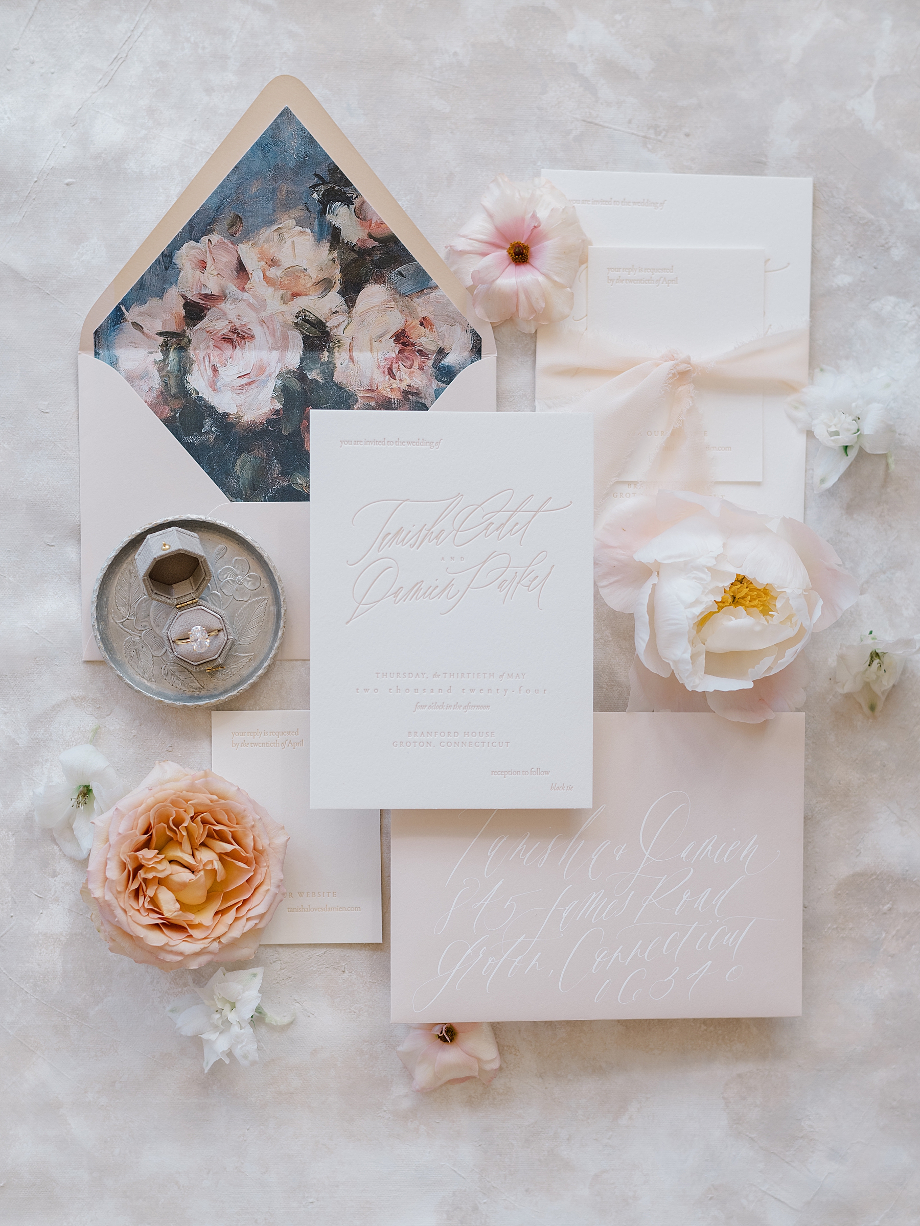 elegant wedding invites