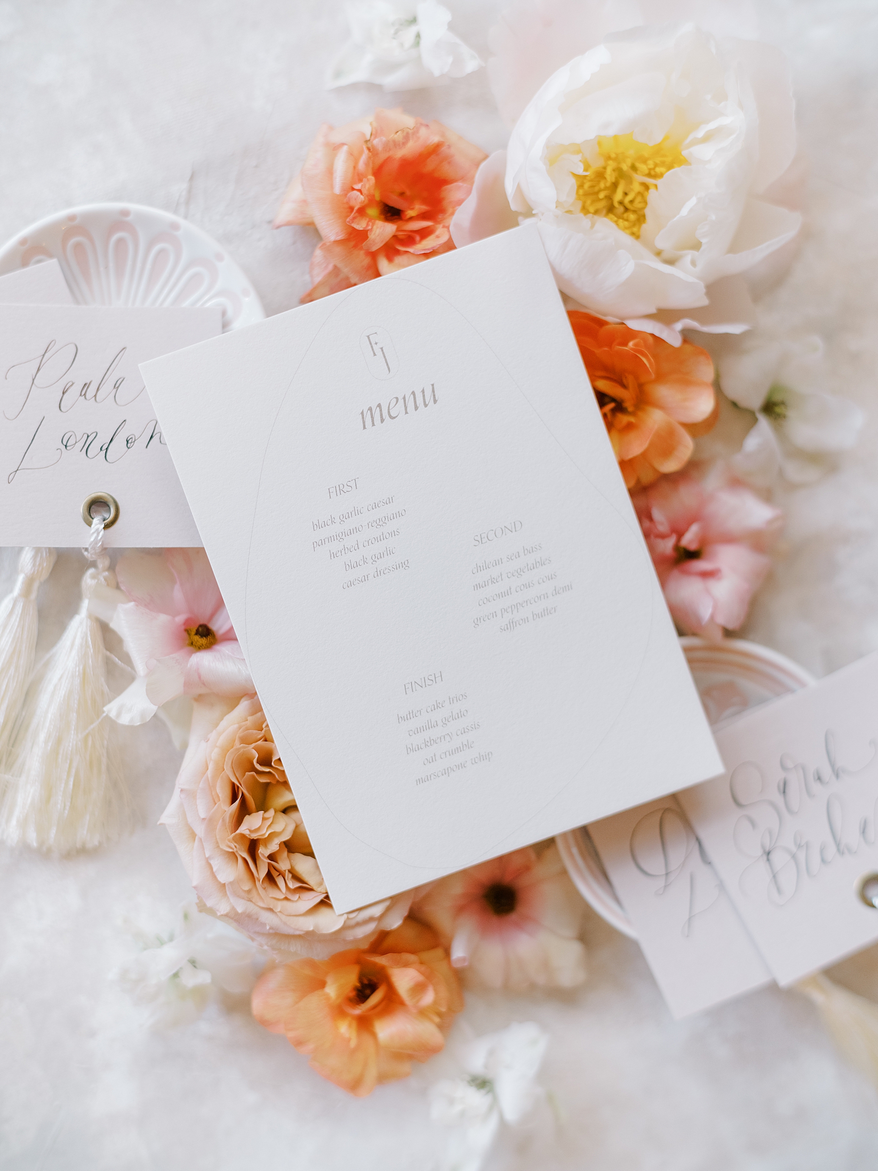 wedding details and flat lay design from Elegant Branford House Wedding