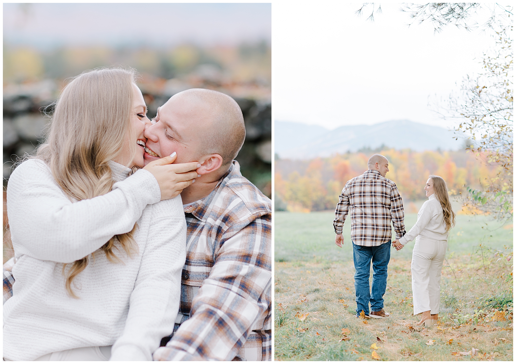 New Hampshire Mountain Engagement Session at Mount Chochoura