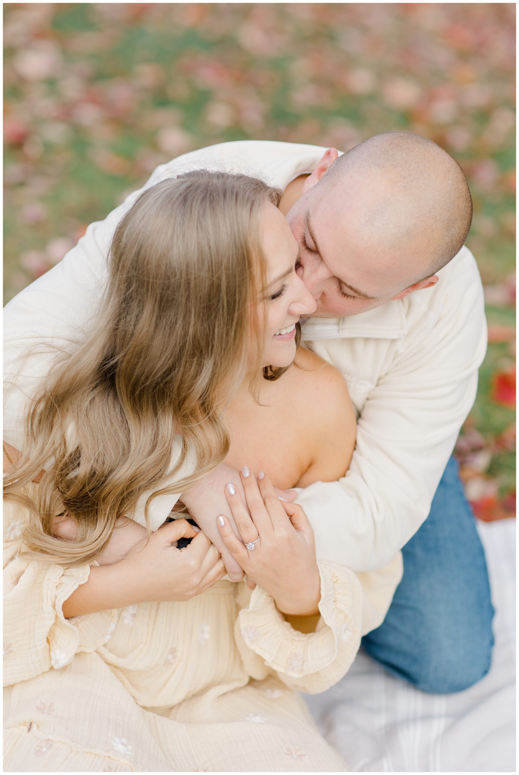 romantic New Hampshire engagement session