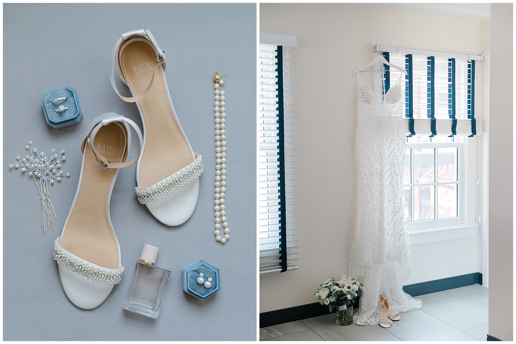 bride wedding details from Bristol Harbor Inn Coastal Wedding