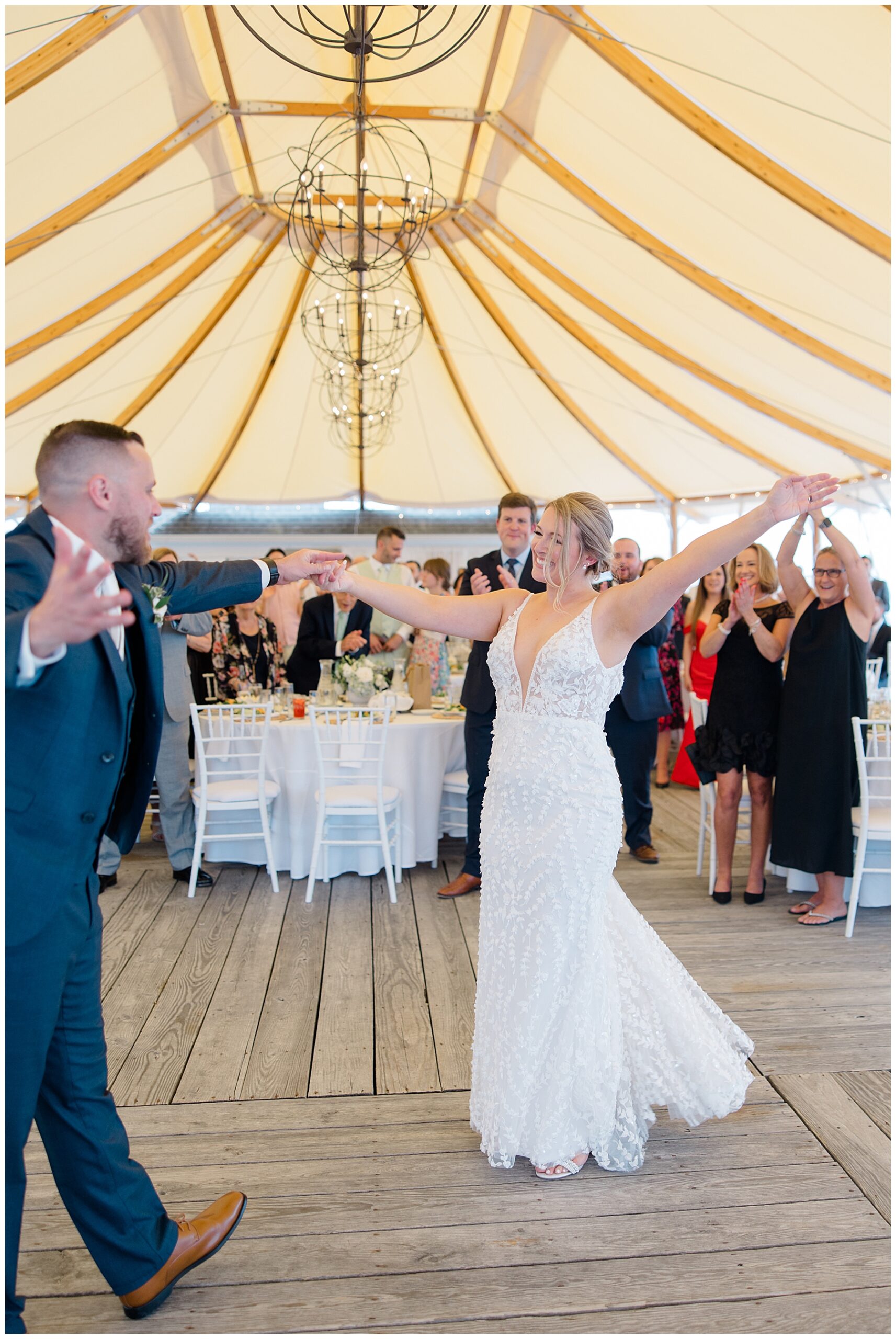 newlyweds on the dance floor