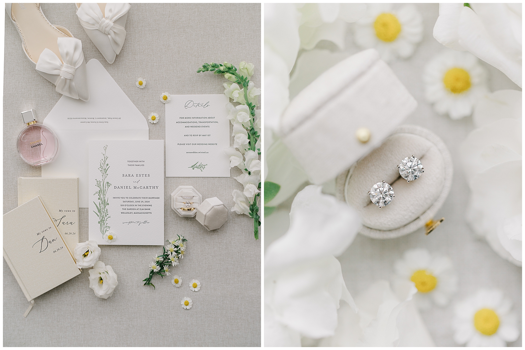 wedding details and flatlay design 