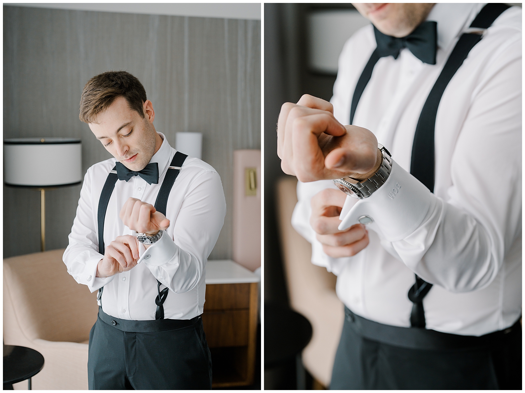 groom getting ready 