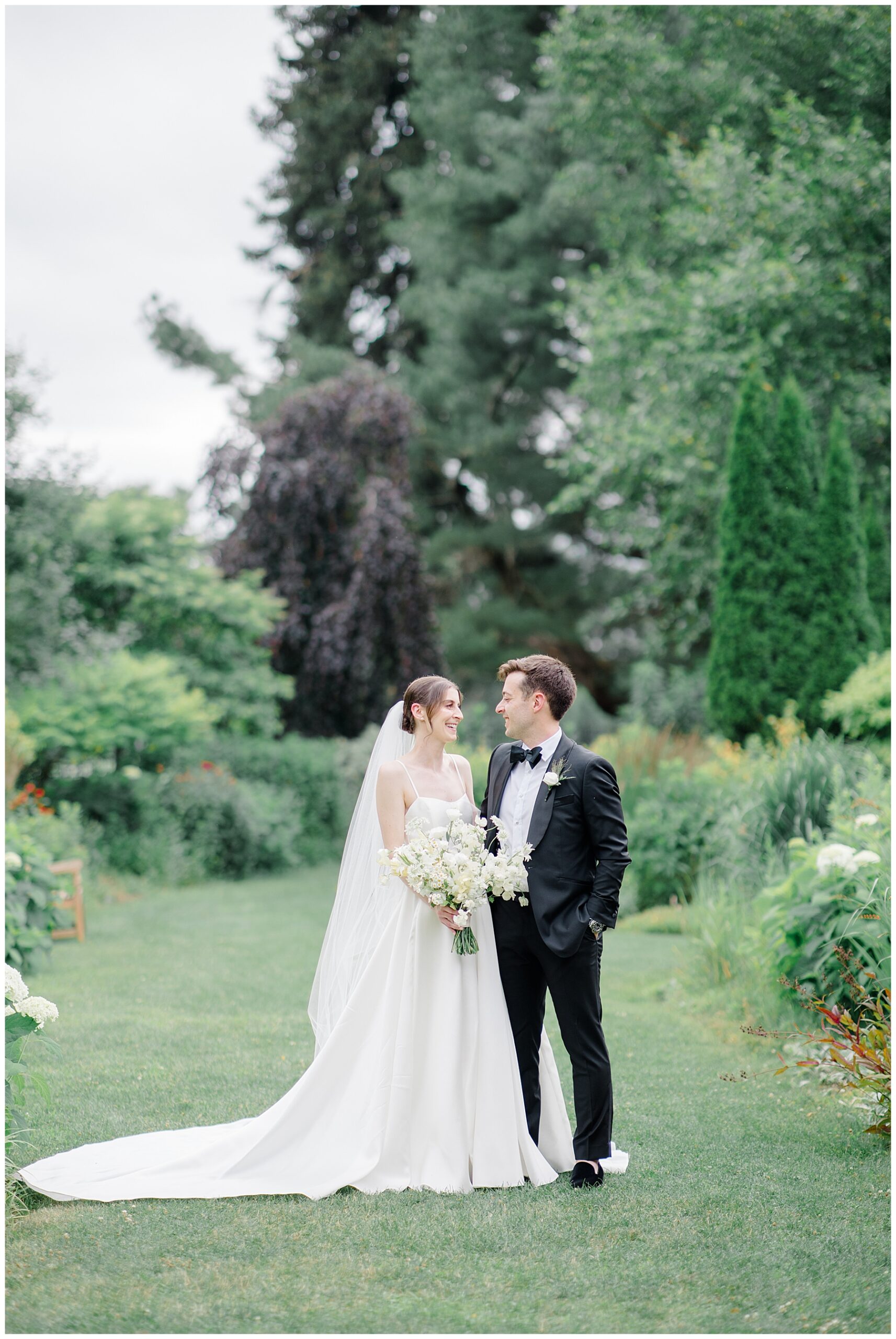 wedding portraits from Stunning Garden Wedding at The Gardens at Elm Bank  