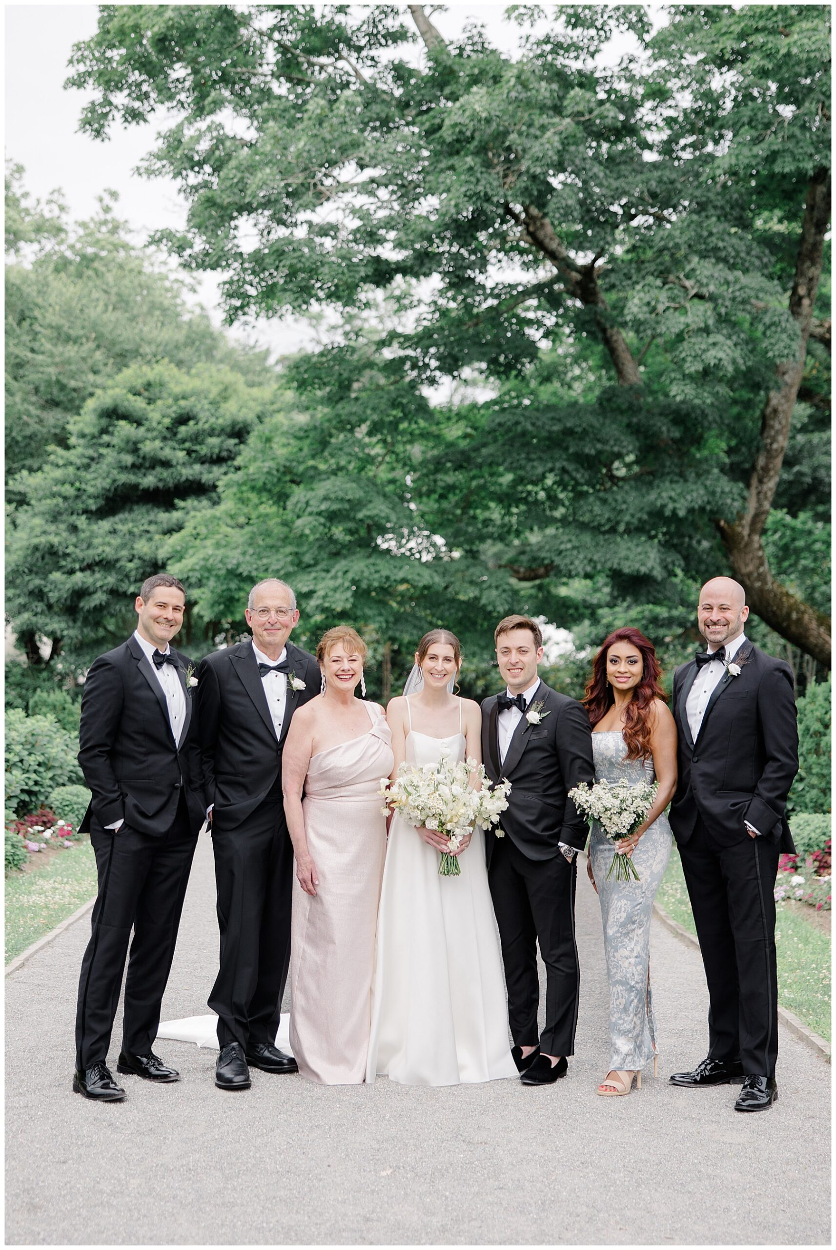 family portraits from Stunning Garden Wedding at The Gardens at Elm Bank  