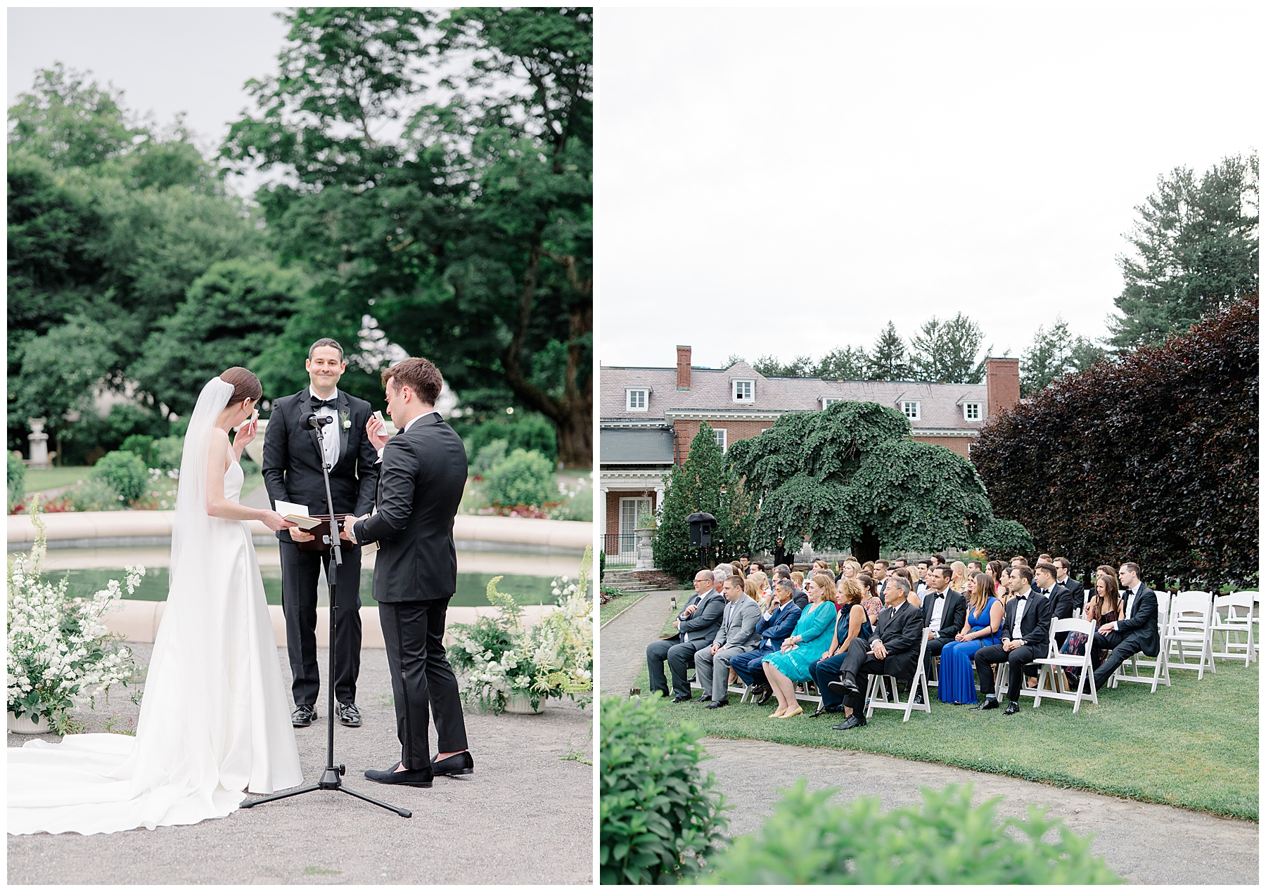 outdoor wedding at The Gardens at Elm Bank  