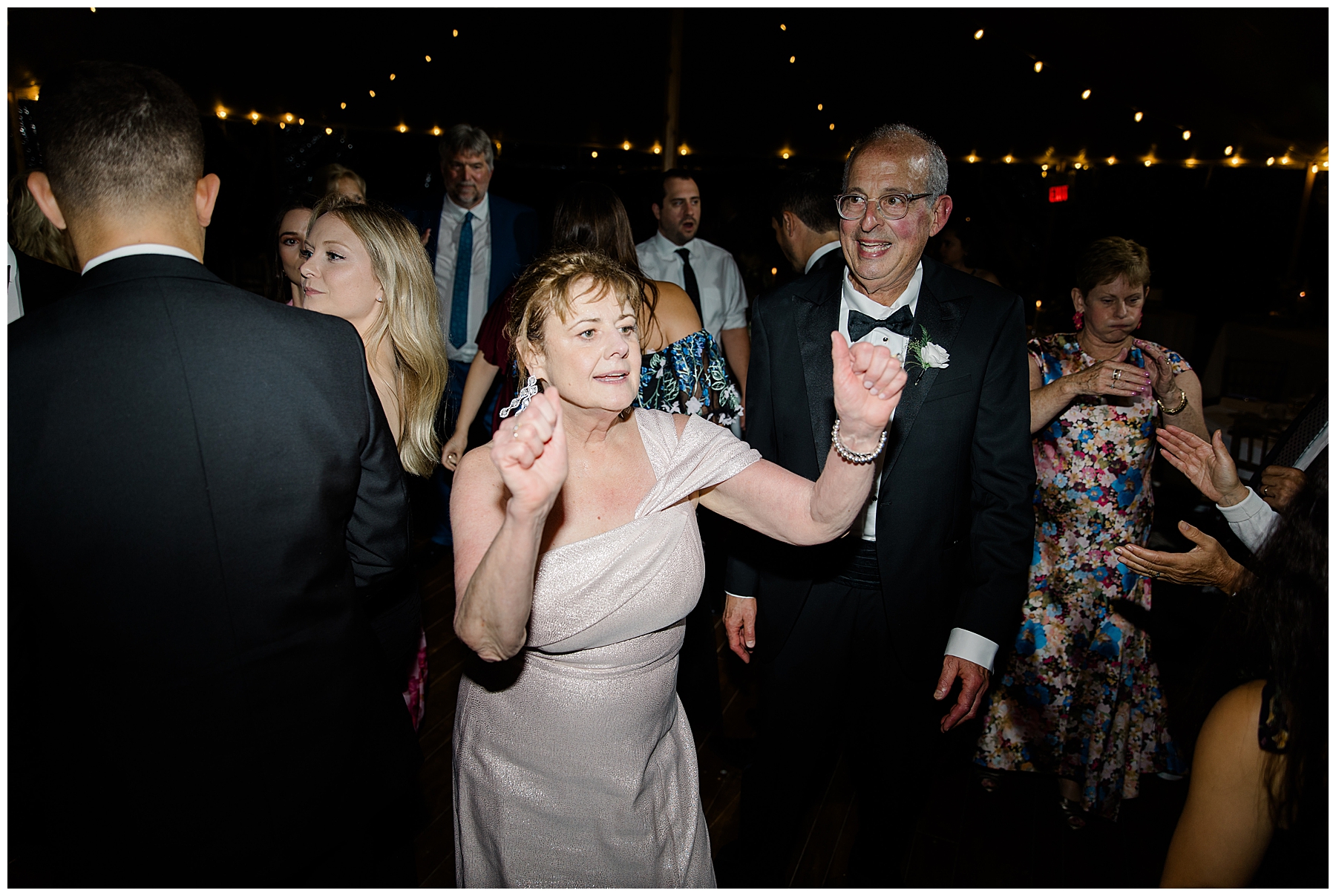 guests on the dance floor