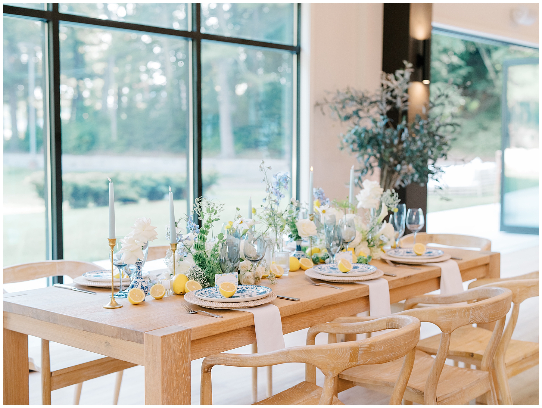 Mediterranean  infused table decor and details