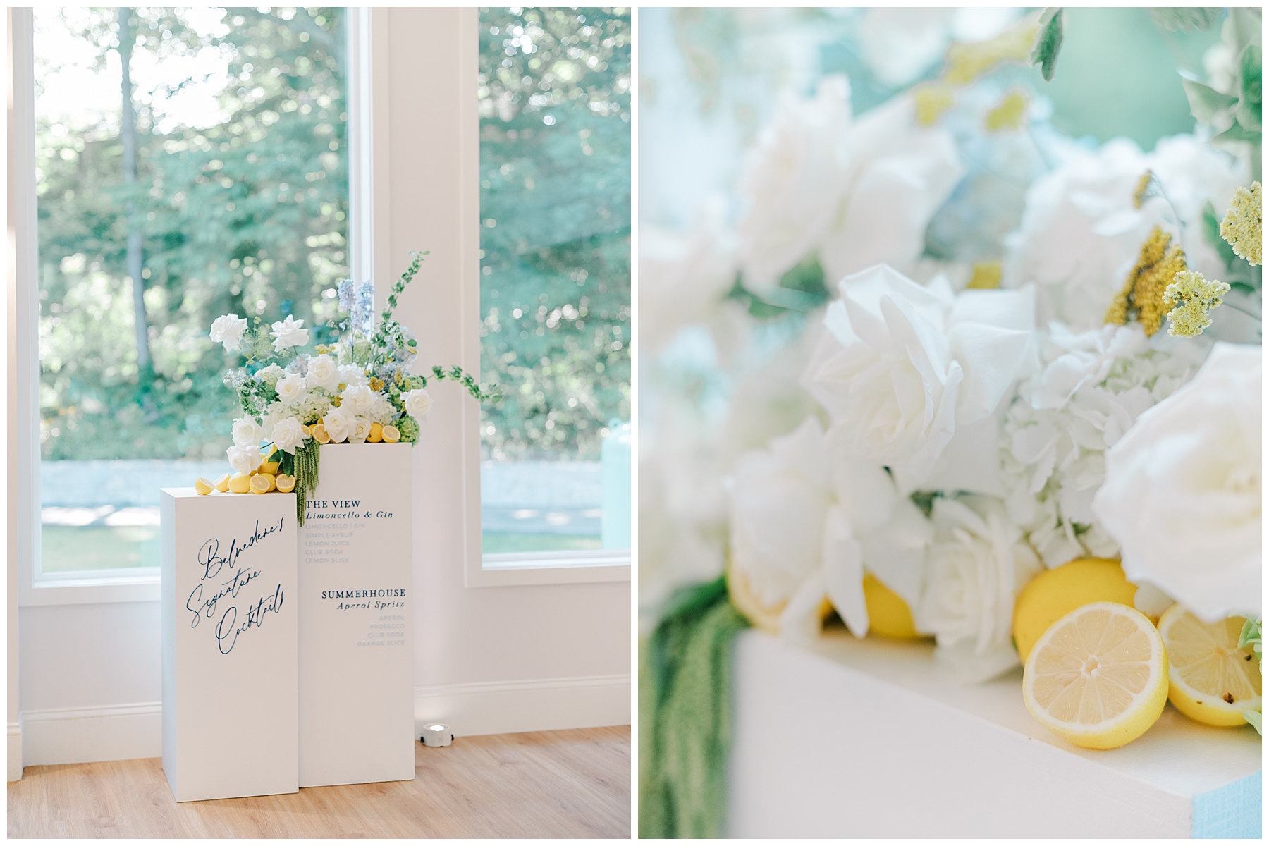 fresh flowers on display