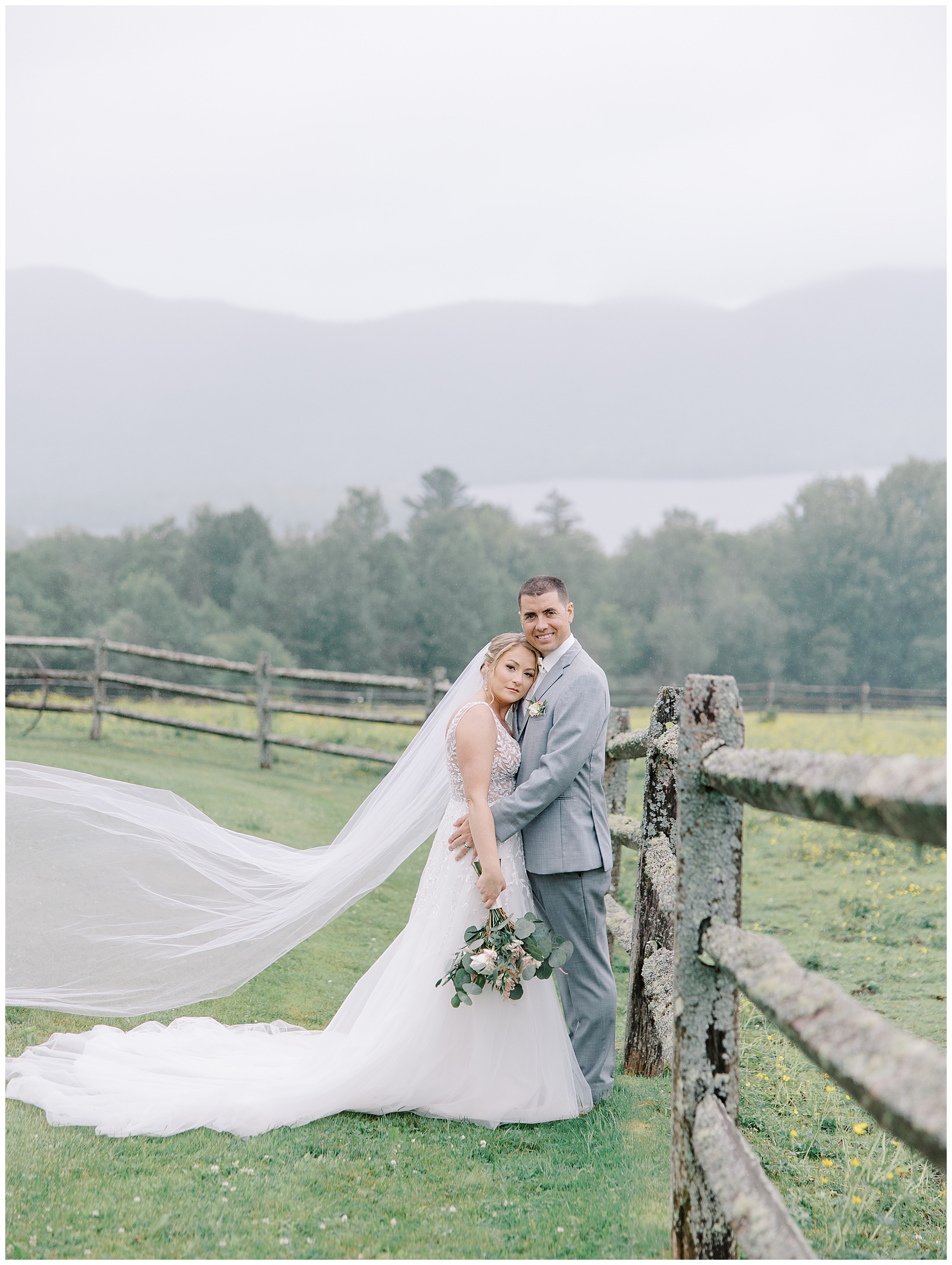 Romantic Vermont Wedding portraits