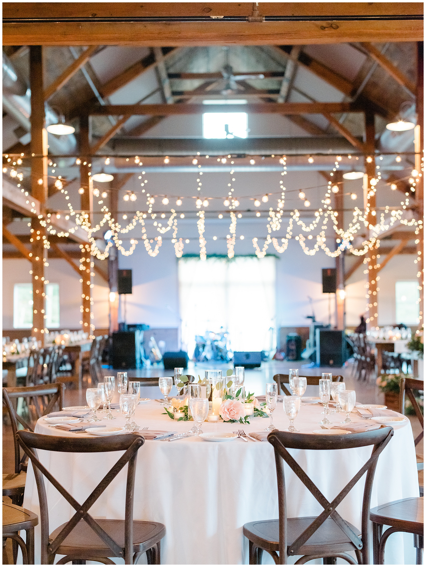 Romantic Vermont Wedding reception