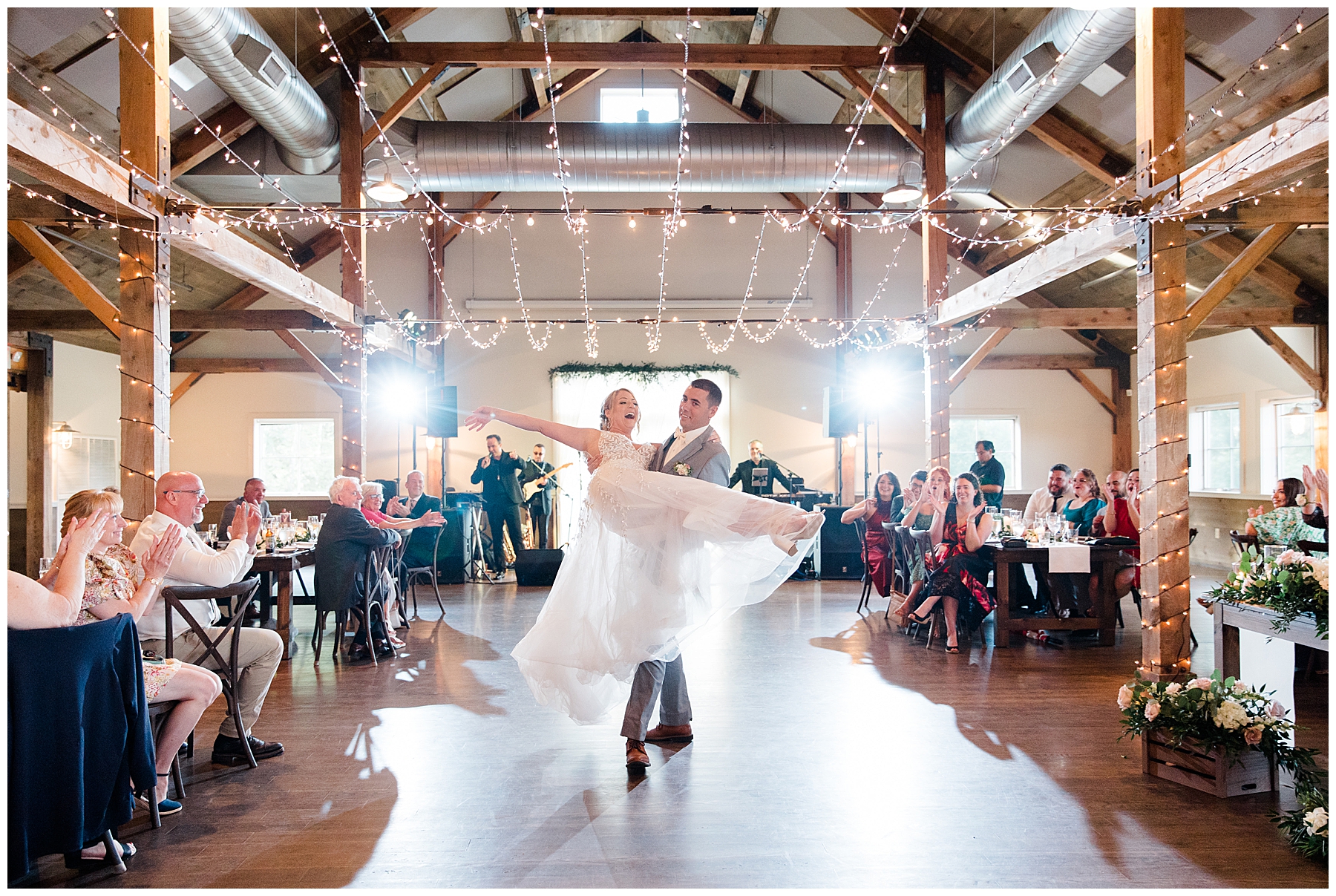 newlyweds on the dance floor