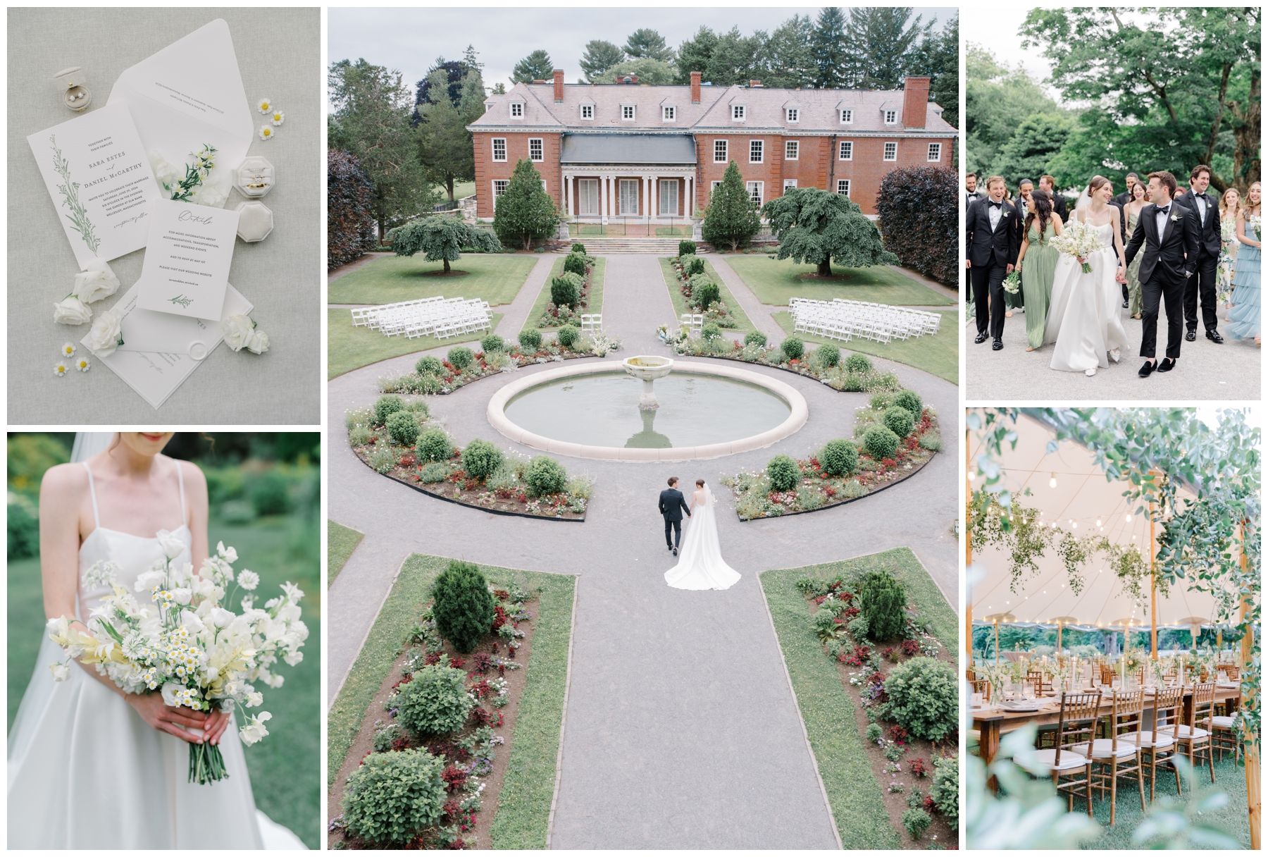 Stunning Garden Wedding at The Gardens at Elm Bank  