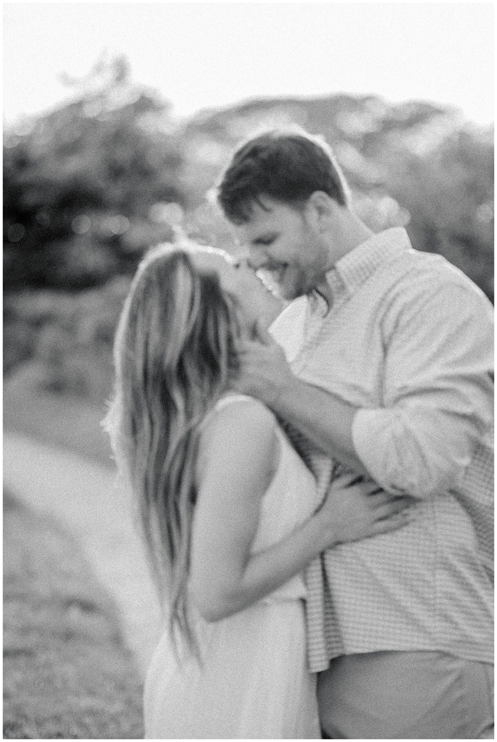 timeless black and white engagement photos