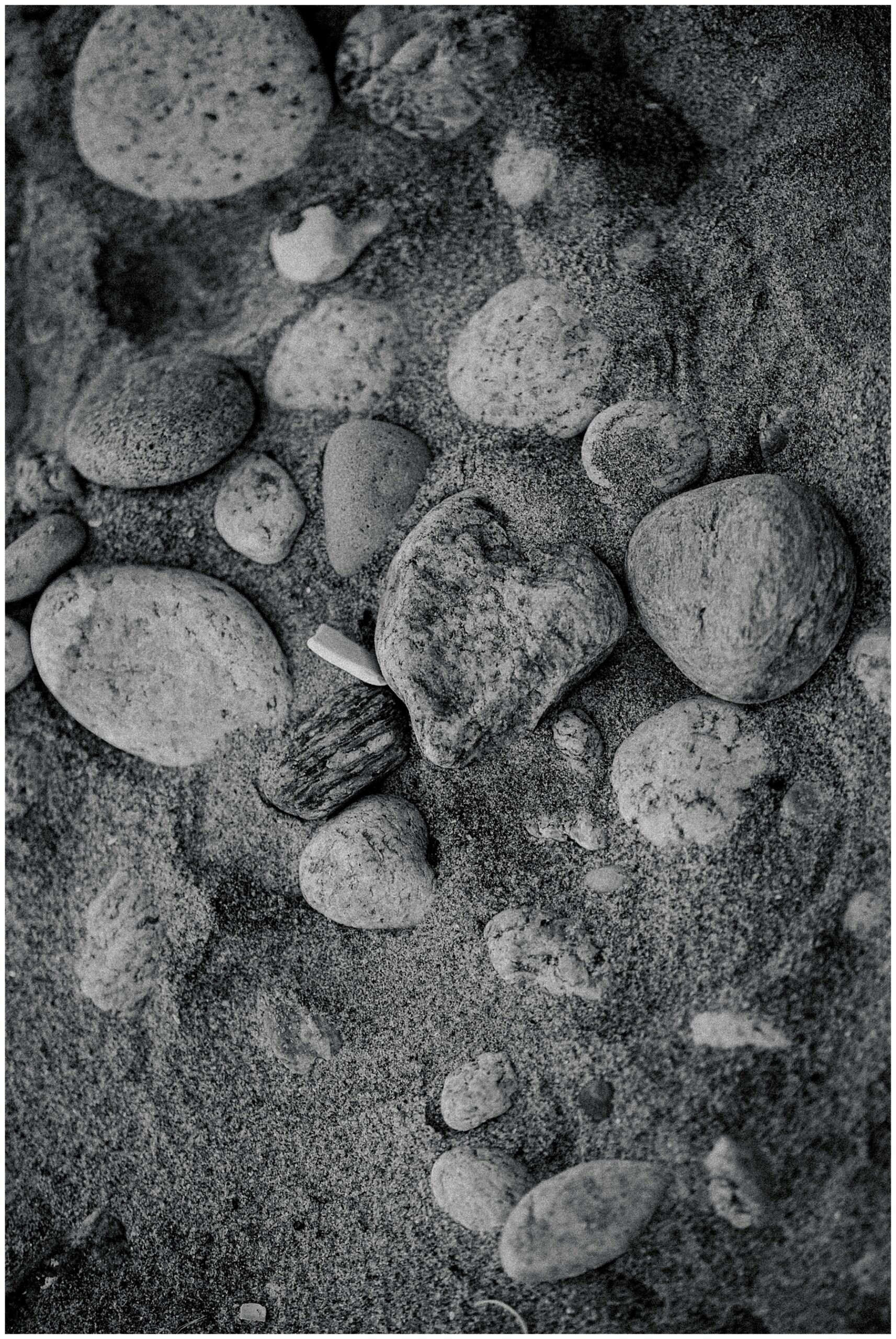 heart shaped rock on beach