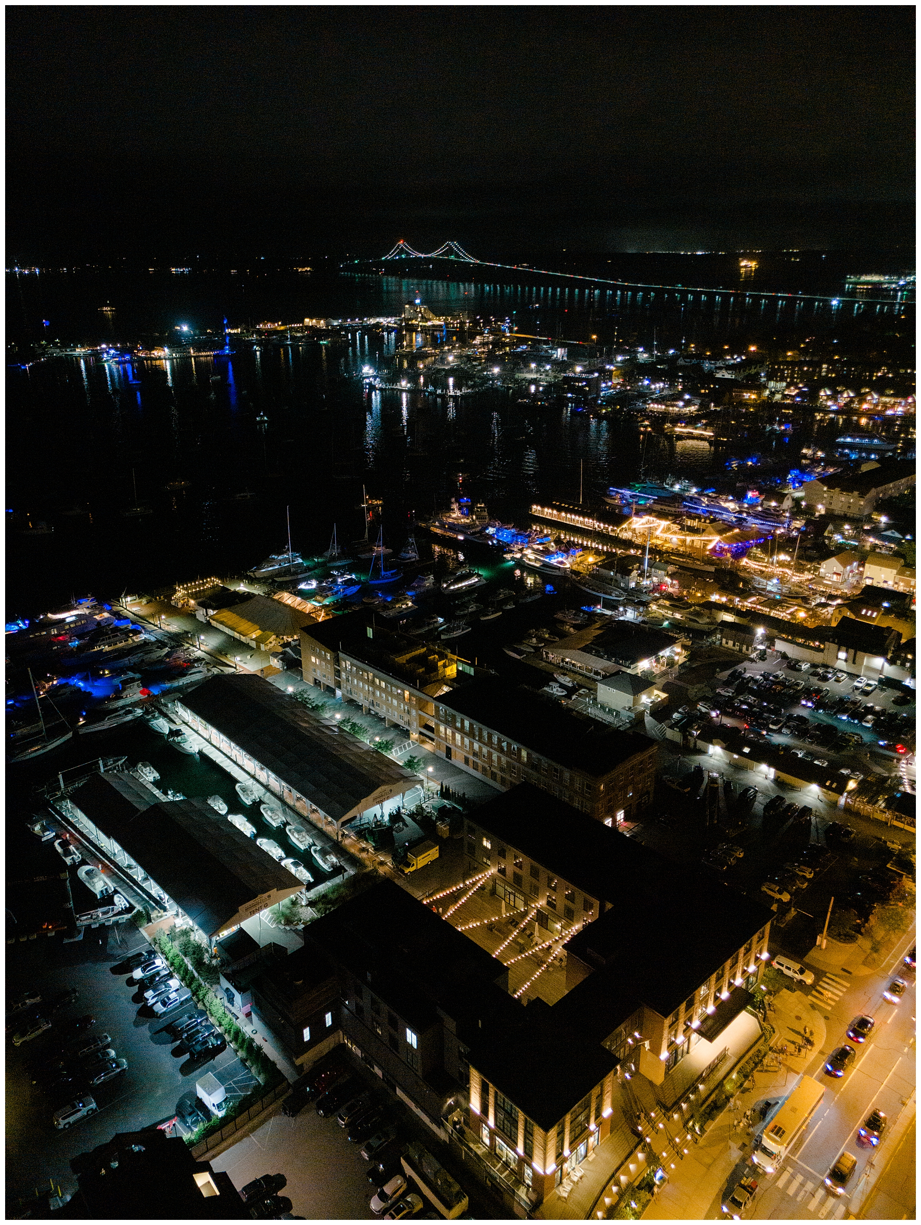 Newport at night