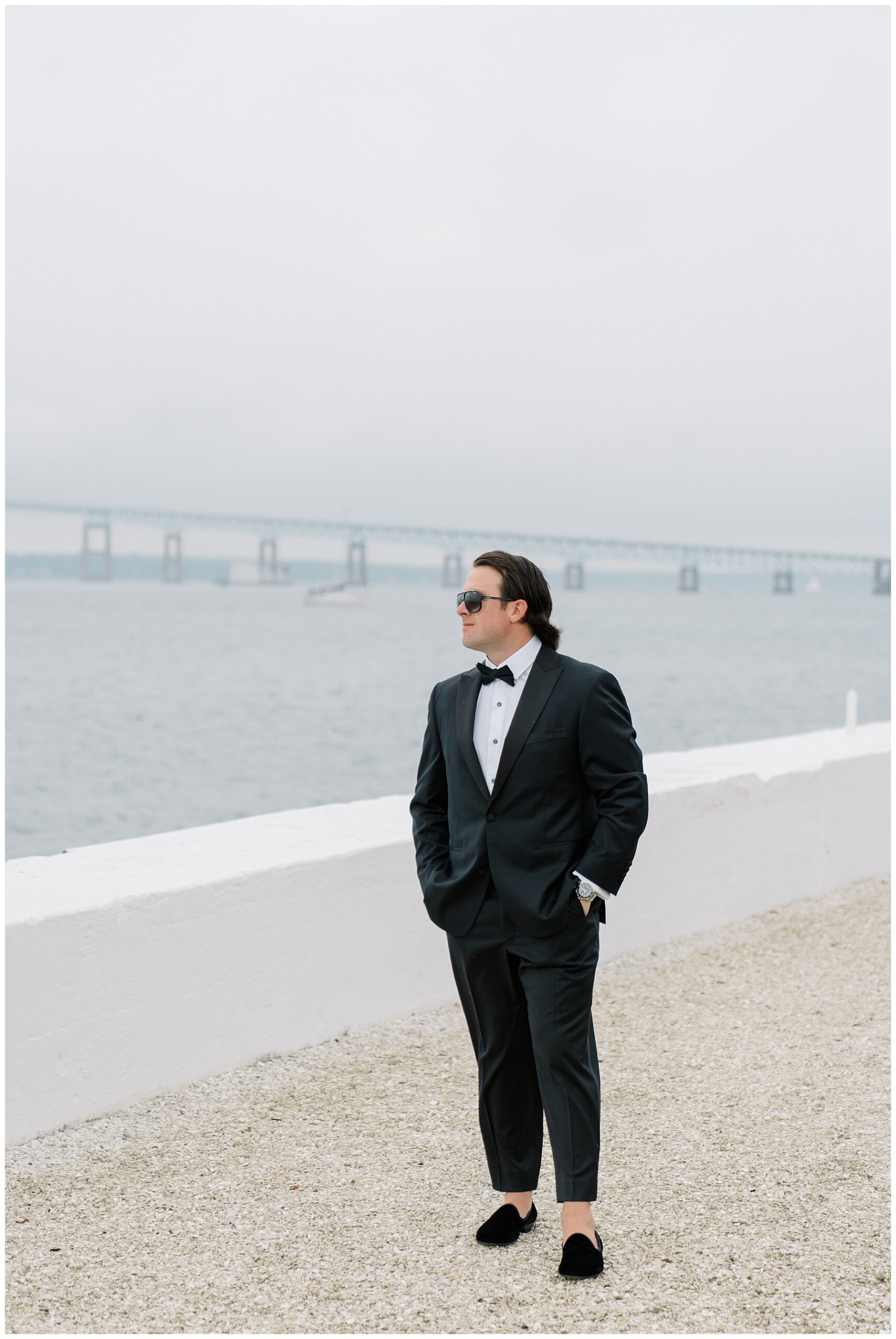 groom in tux