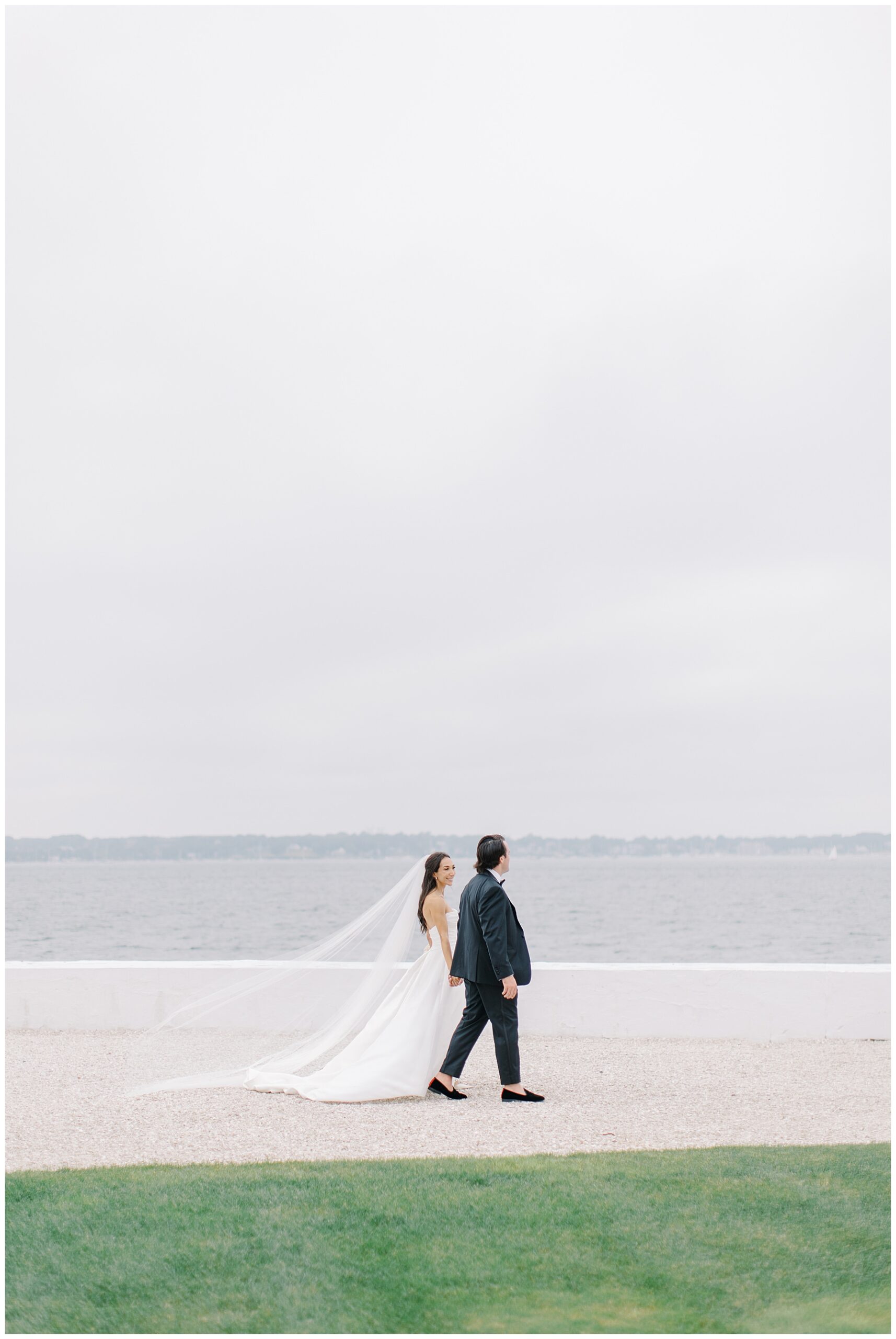couple walk together hand in hand