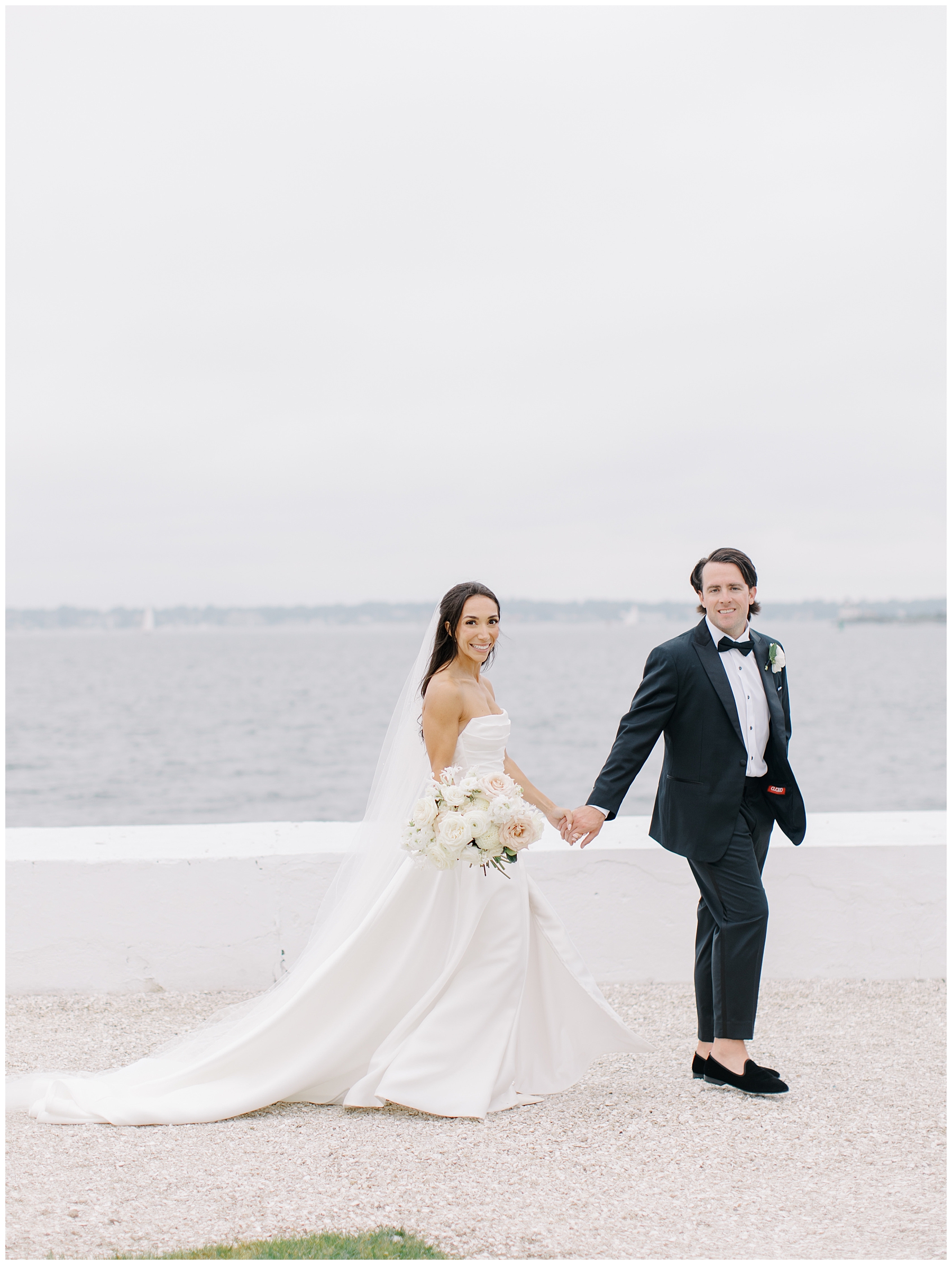 Coastal Wedding photos at Belle Mer, A Longwood Venue in Newport