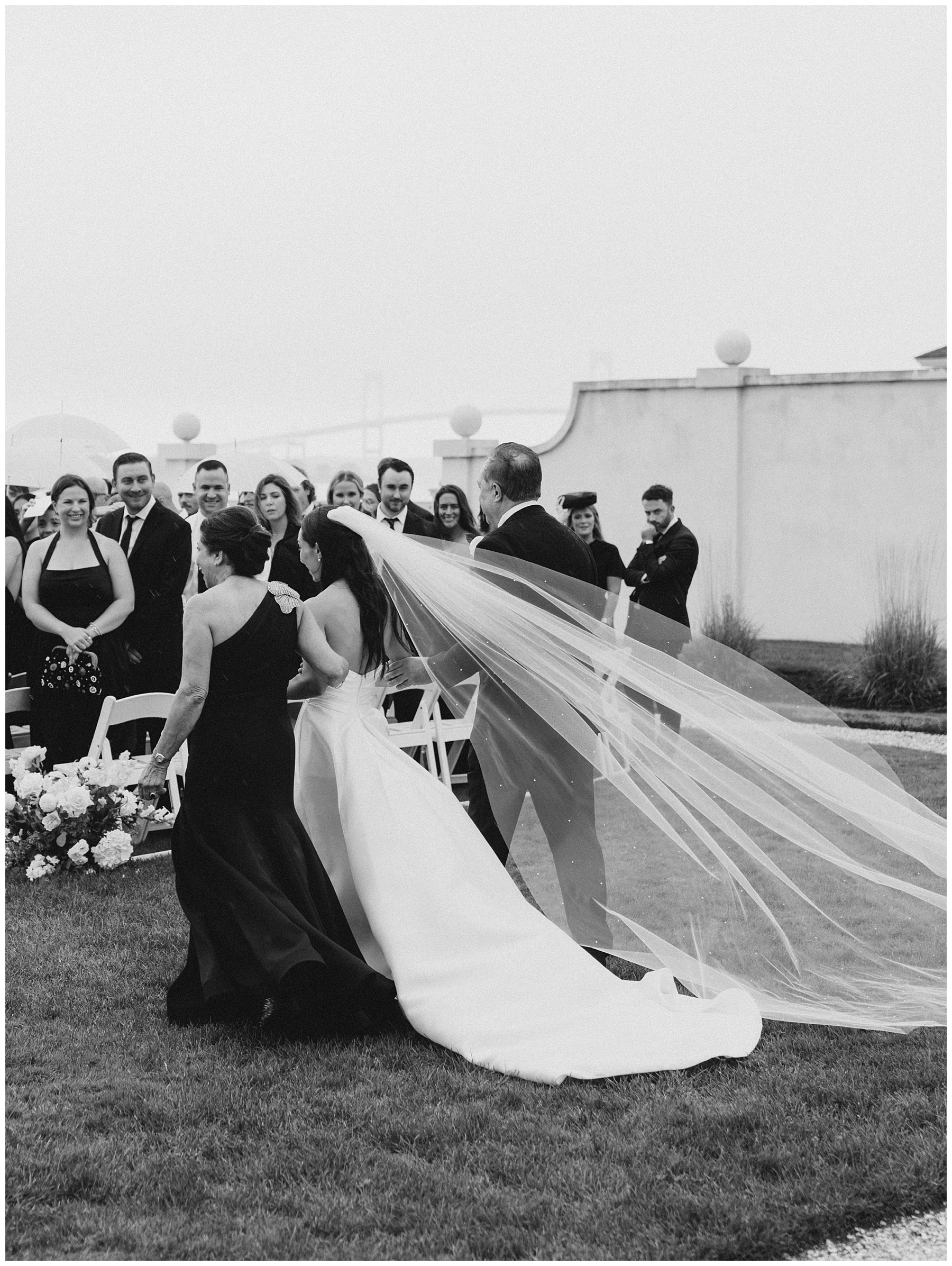 bride walking down aisle