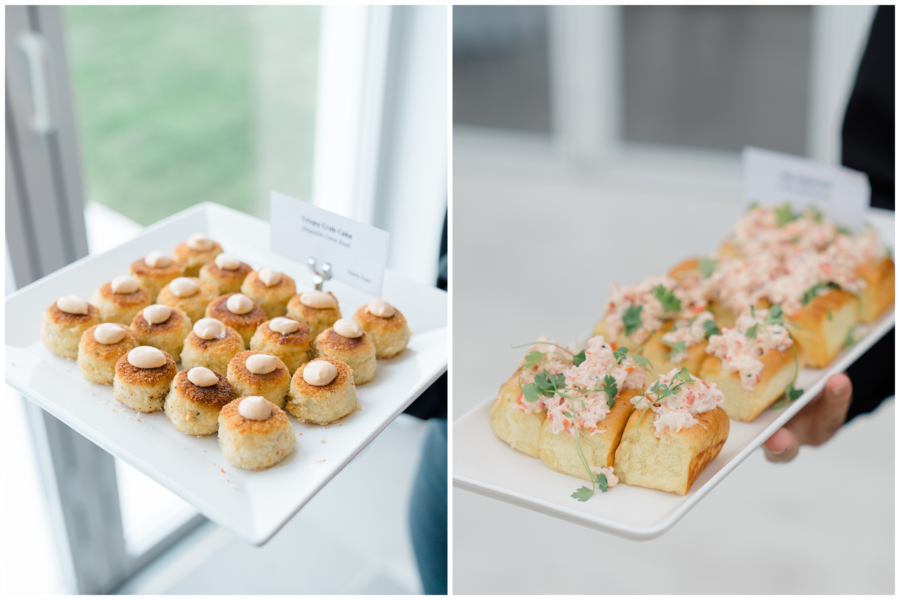 appetizers served at rehearsal dinner