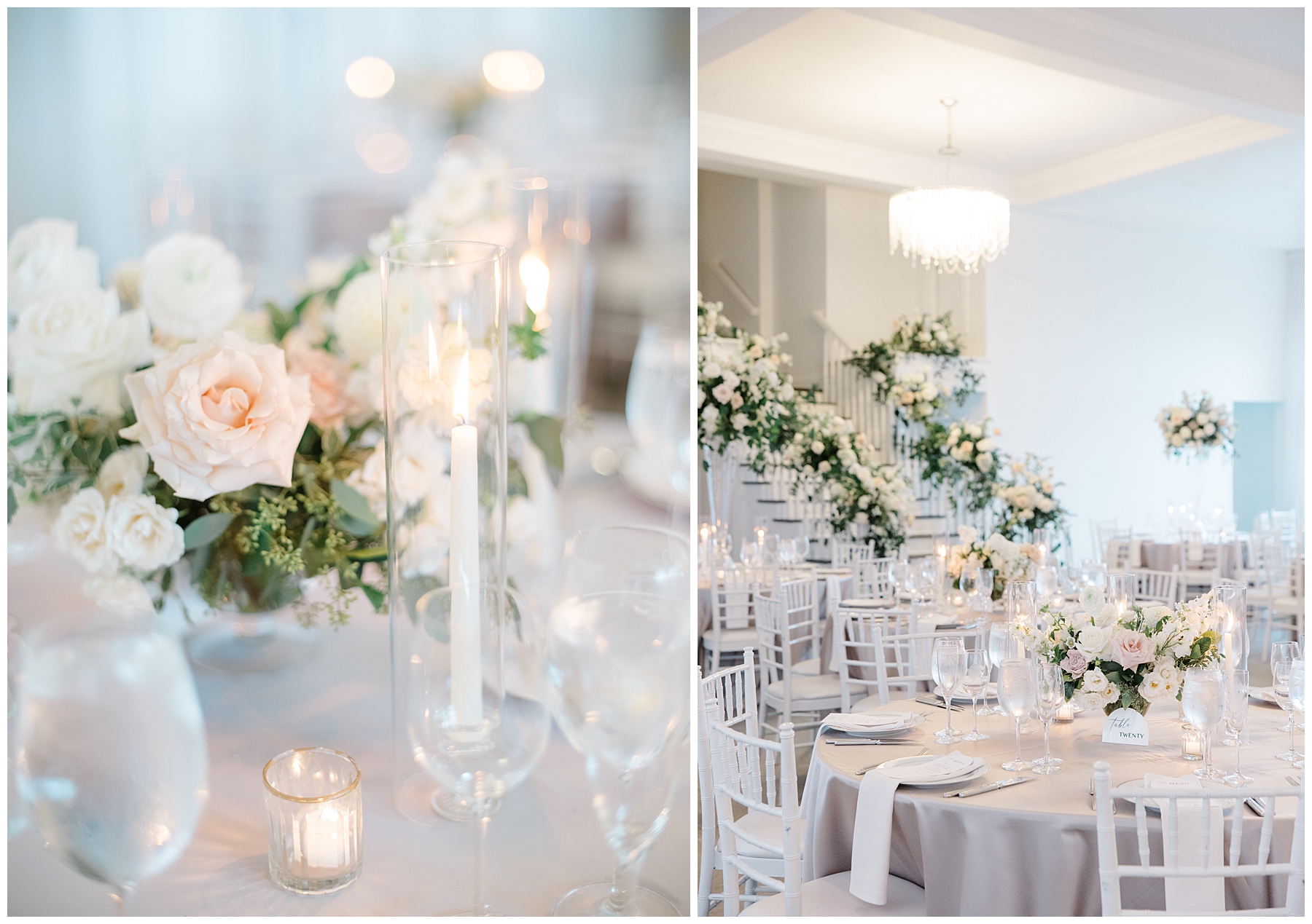 light and airy modern reception space