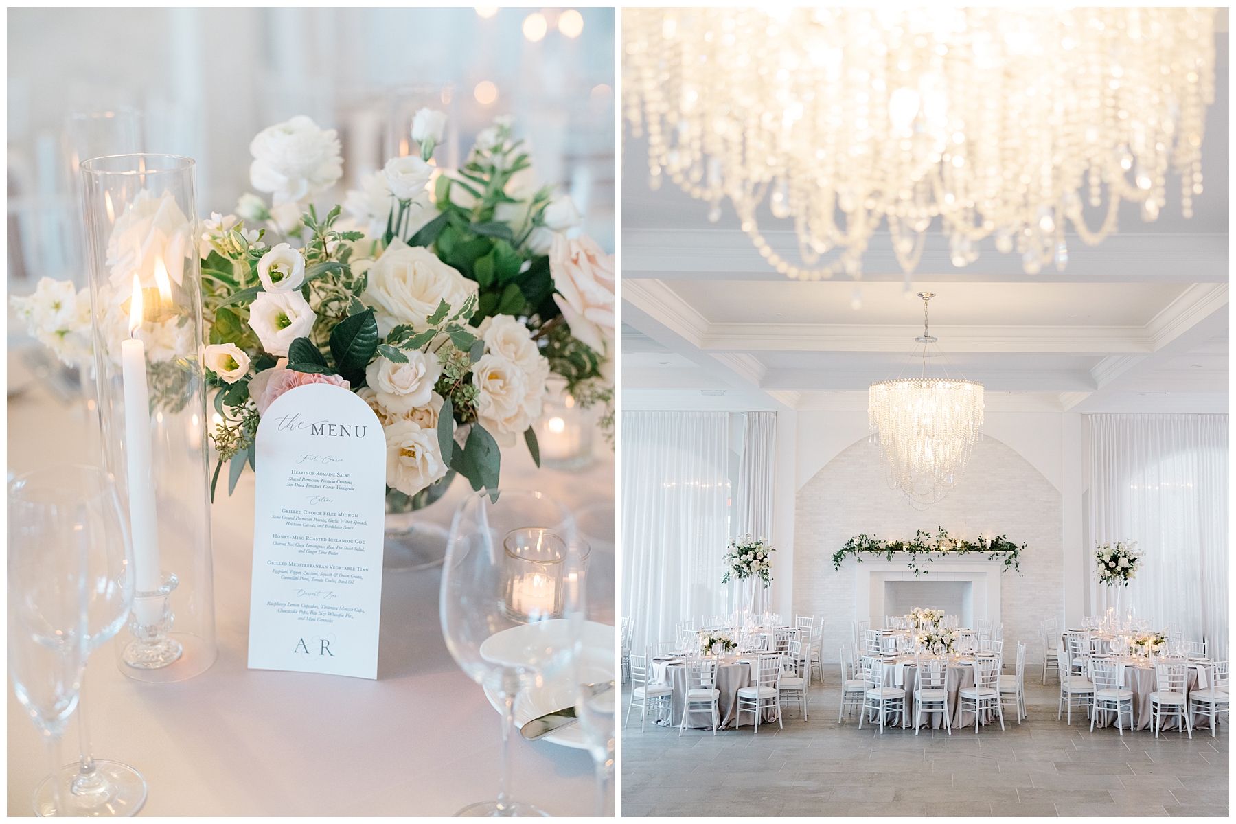Coastal Wedding reception at Belle Mer, A Longwood Venue in Newport