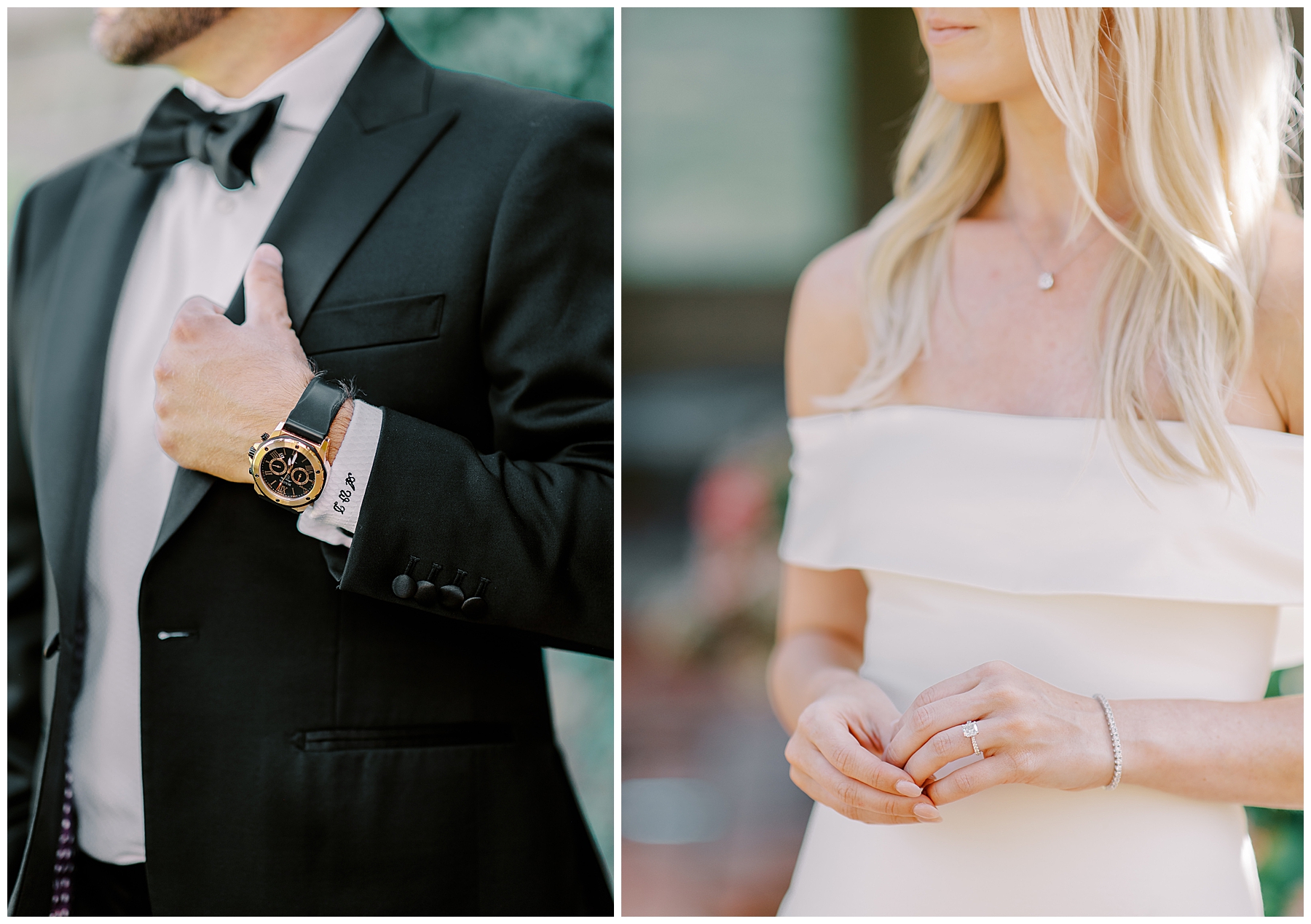 bride and groom to be during engagement session