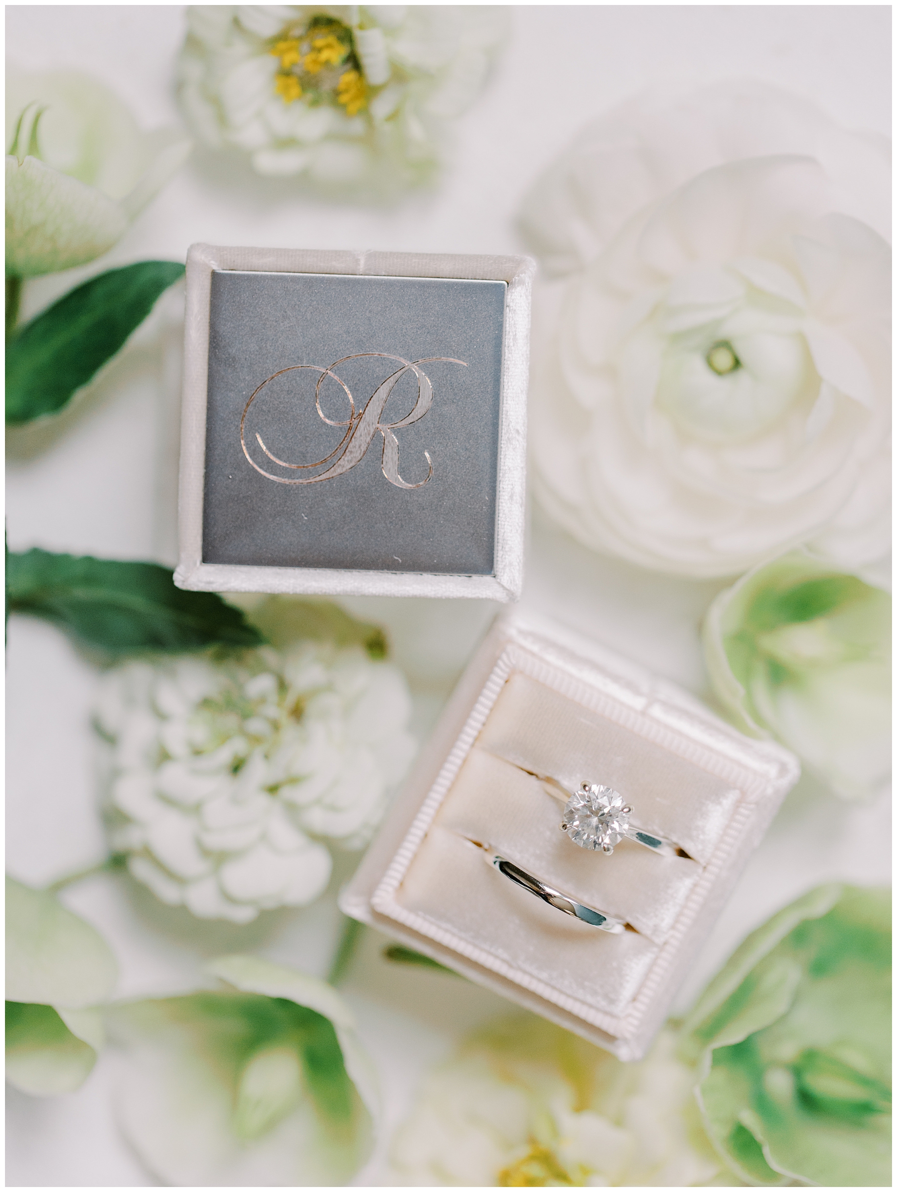 ring in white ring box.