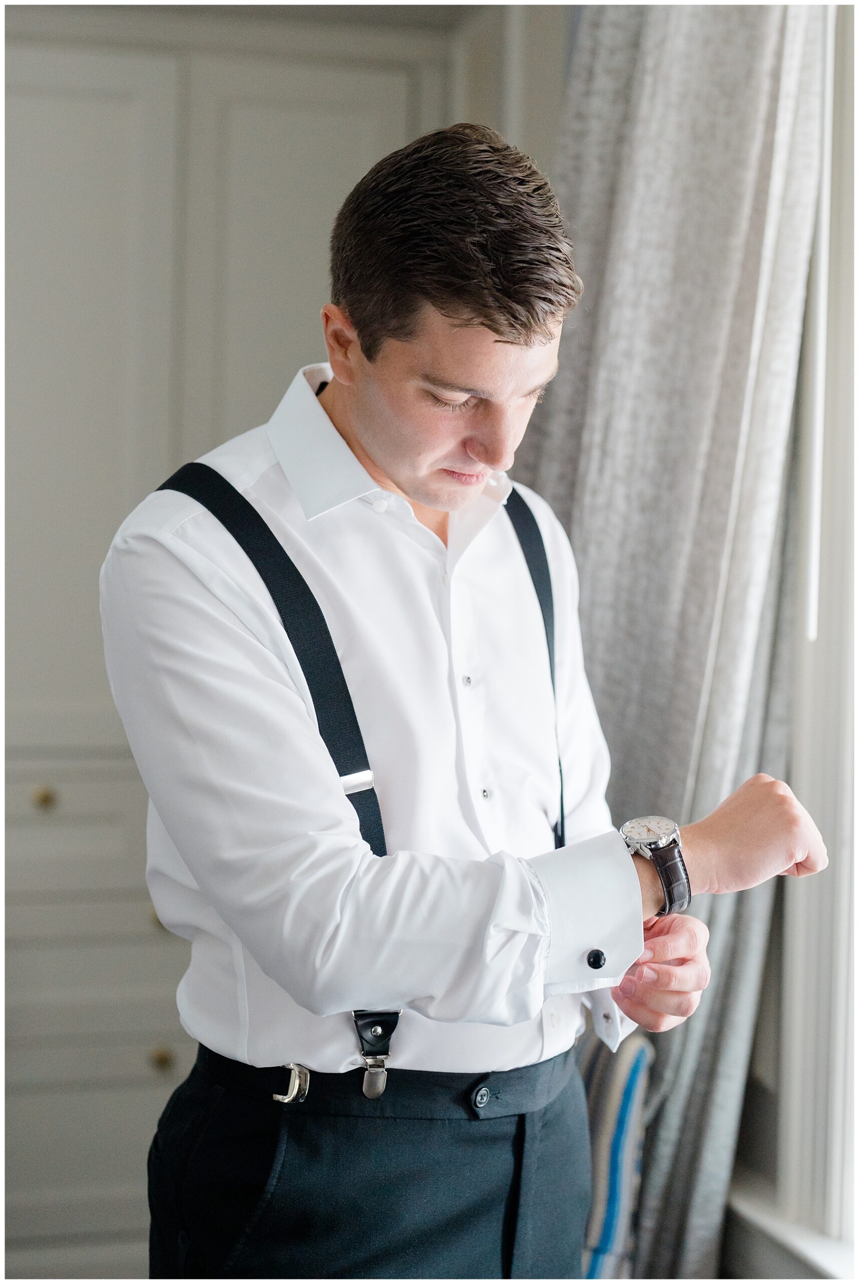 groom getting ready