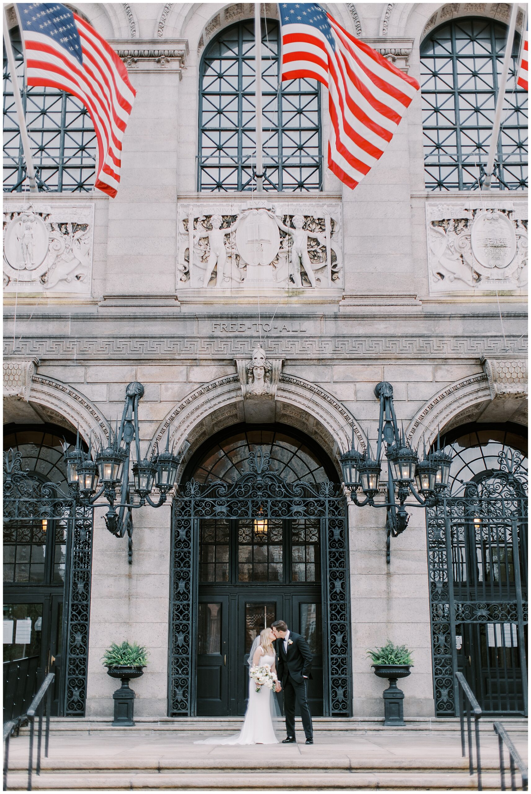Boston Public Library wedding photos