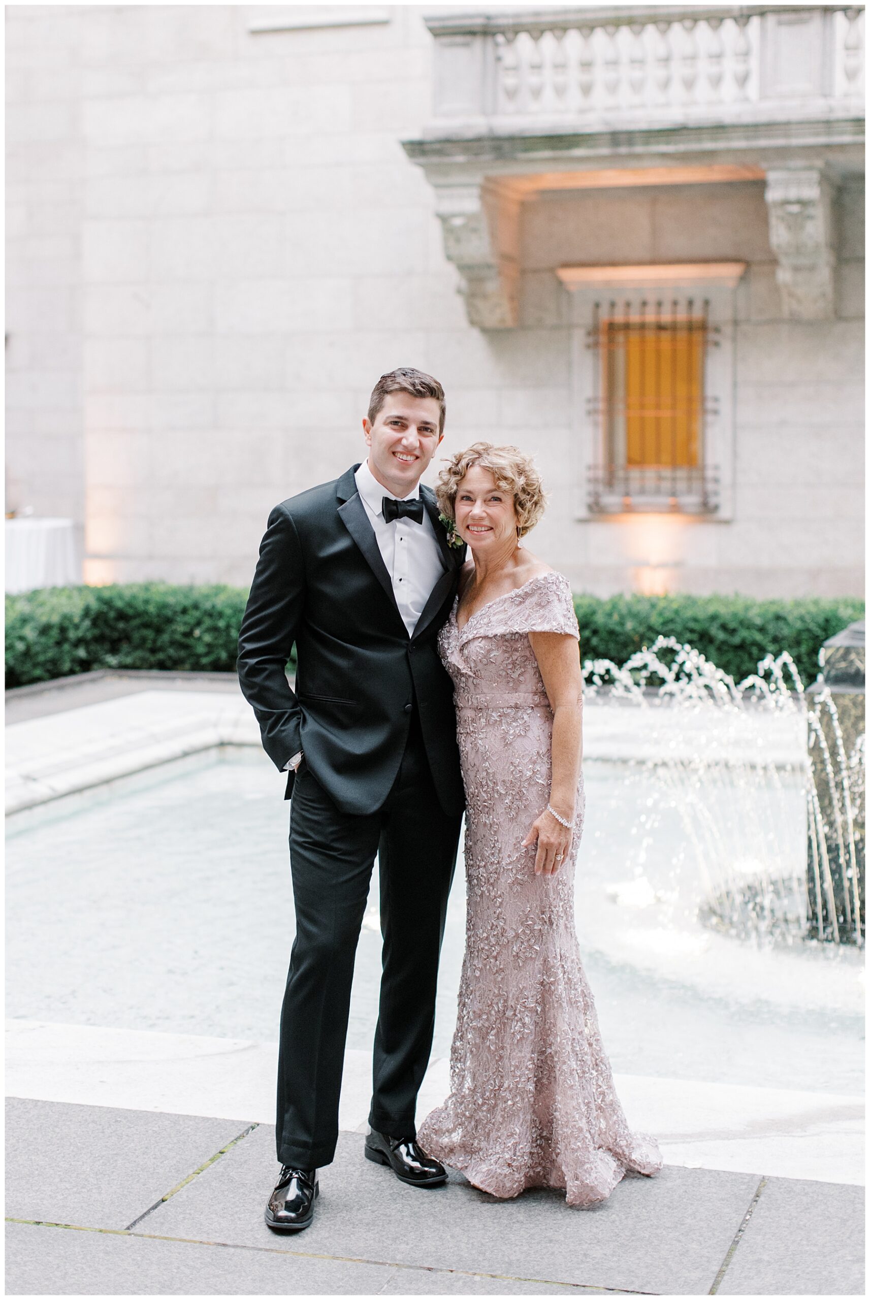 groom and mother