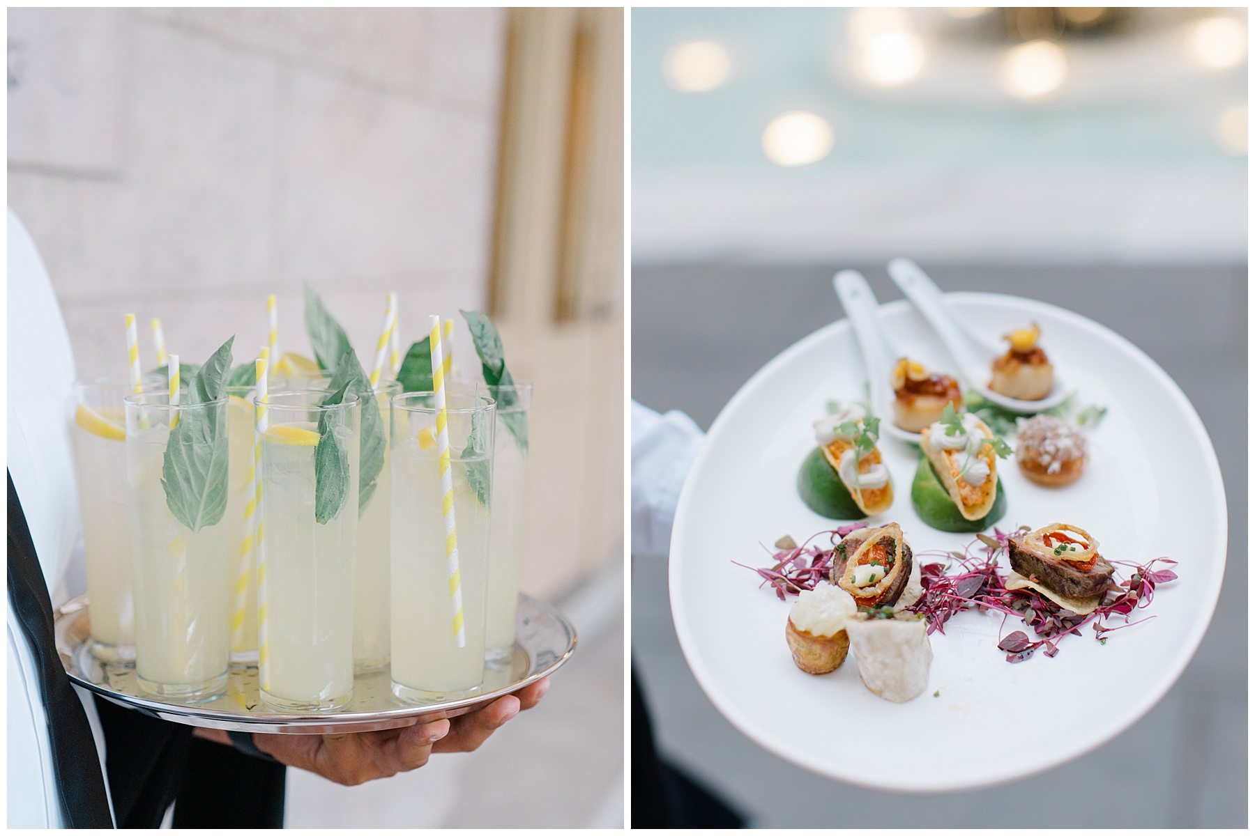 cocktails and appetizers