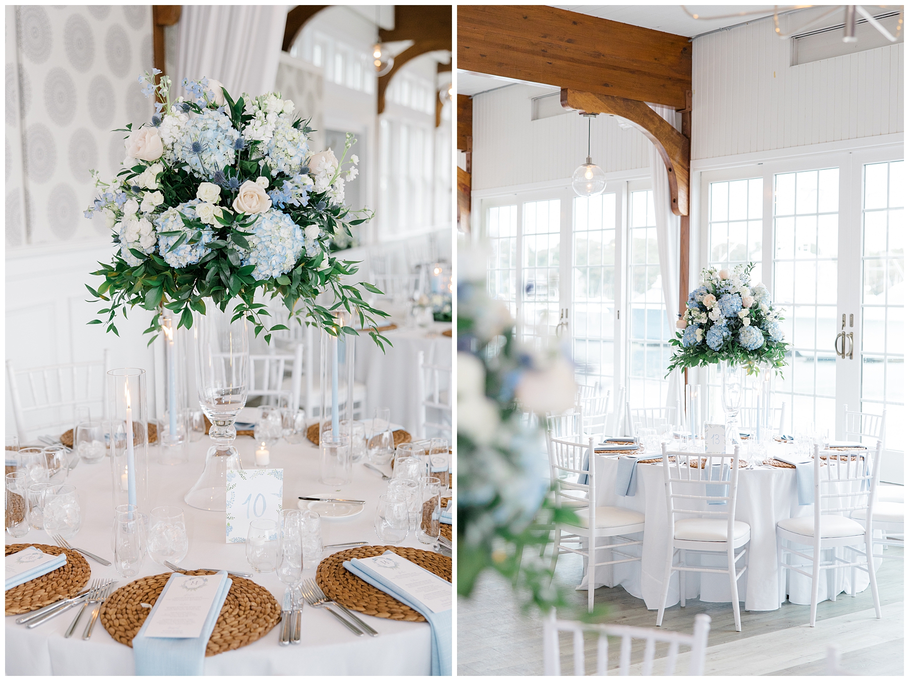 modern, light and airy reception space in Cape Cod at Wychmere Beach Club